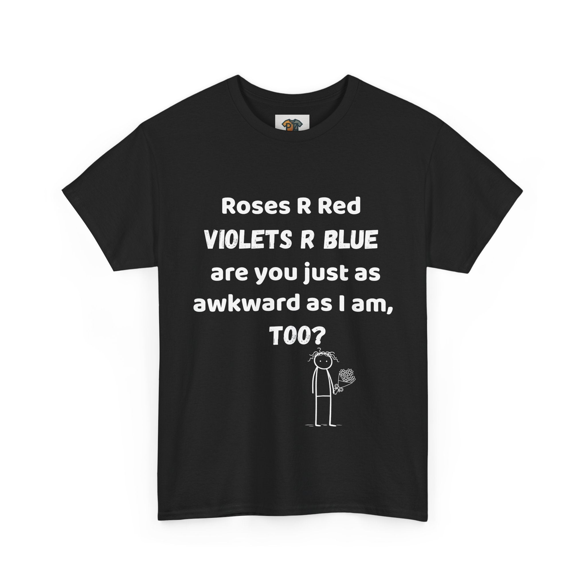 Funny Awkward Love T-Shirt | Roses R Red Violets R Blue Te