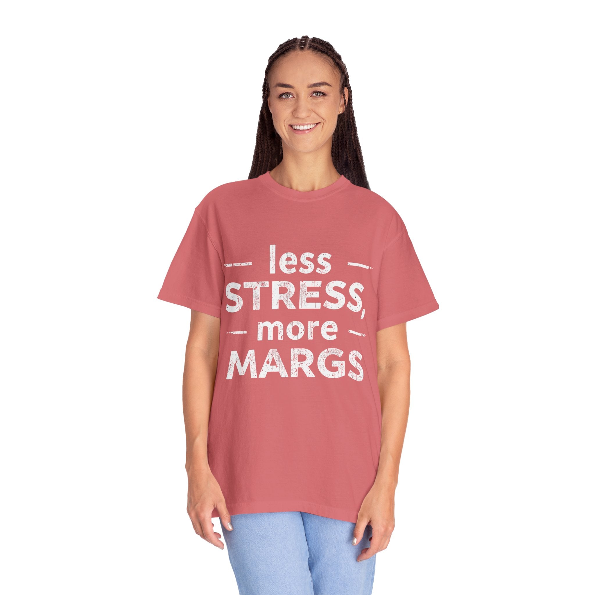 Less Stress More Margs T-Shirt — Funny Margarita Relaxation Tee