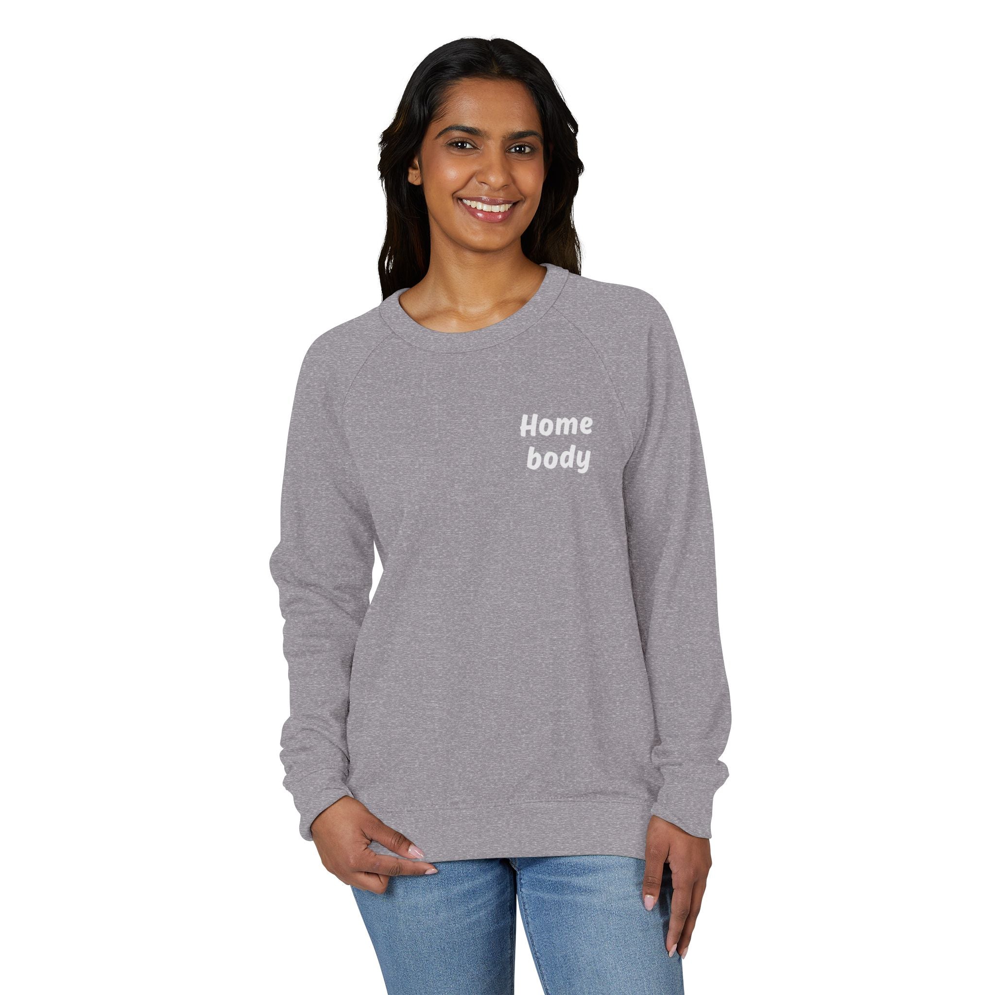 Homebody Raglan Crewneck Sweatshirt — Cozy Casual Sweatshirt for Relaxing at Home