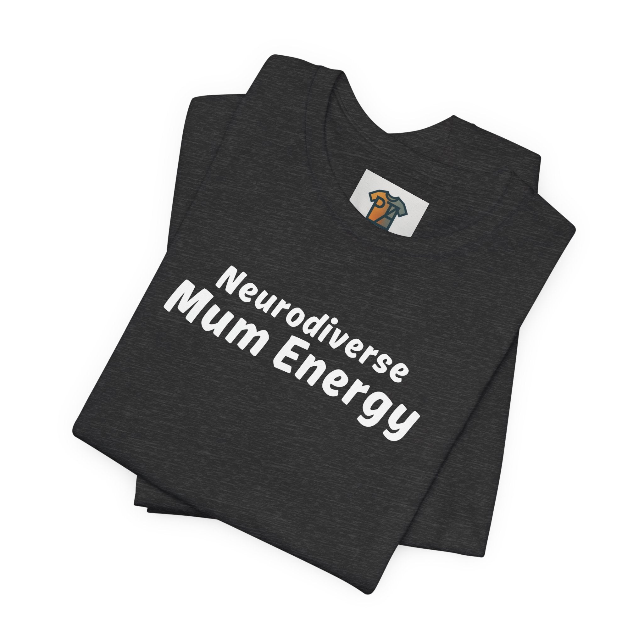 Neurodiverse Mum Energy T-Shirt – Minimalist Graphic Tee for ADHD & Neurodivergent Mums