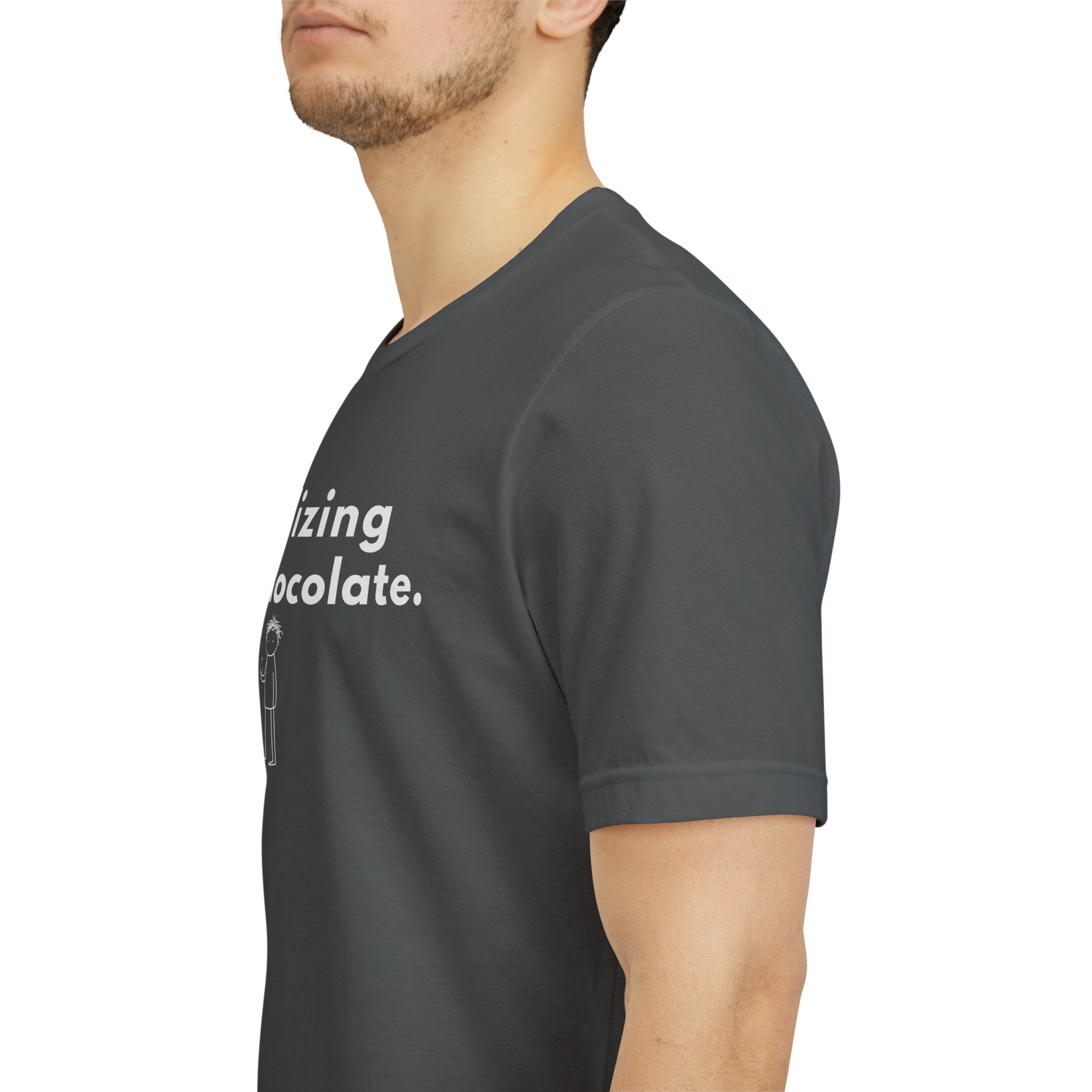 Socializing For Chocolate T-Shirt | Funny Easter Shirt | Chocolate Lover Gift Tee | Introvert Humor Graphic Shirt | Minimal Statement Tee