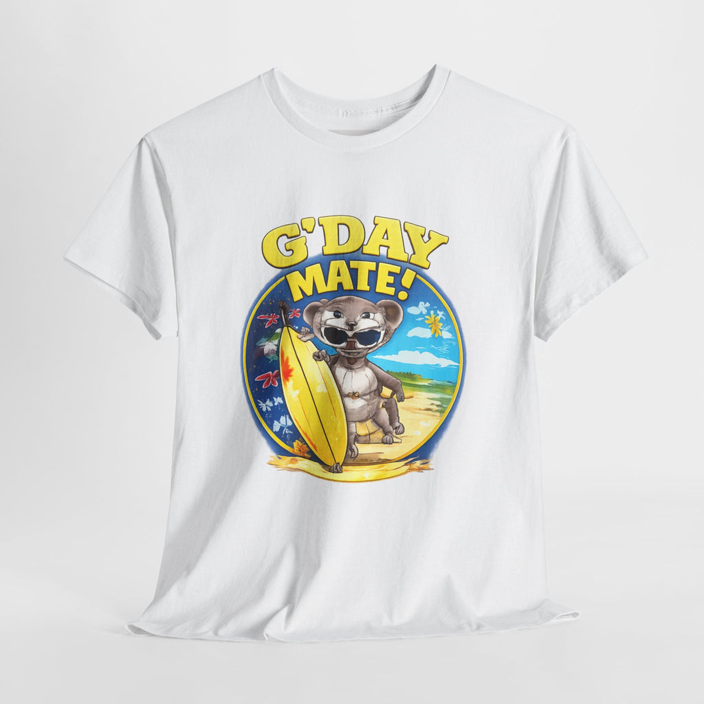 G'Day Mate! Koala Surf Tee - Australian Beach Vacation T-Shirt