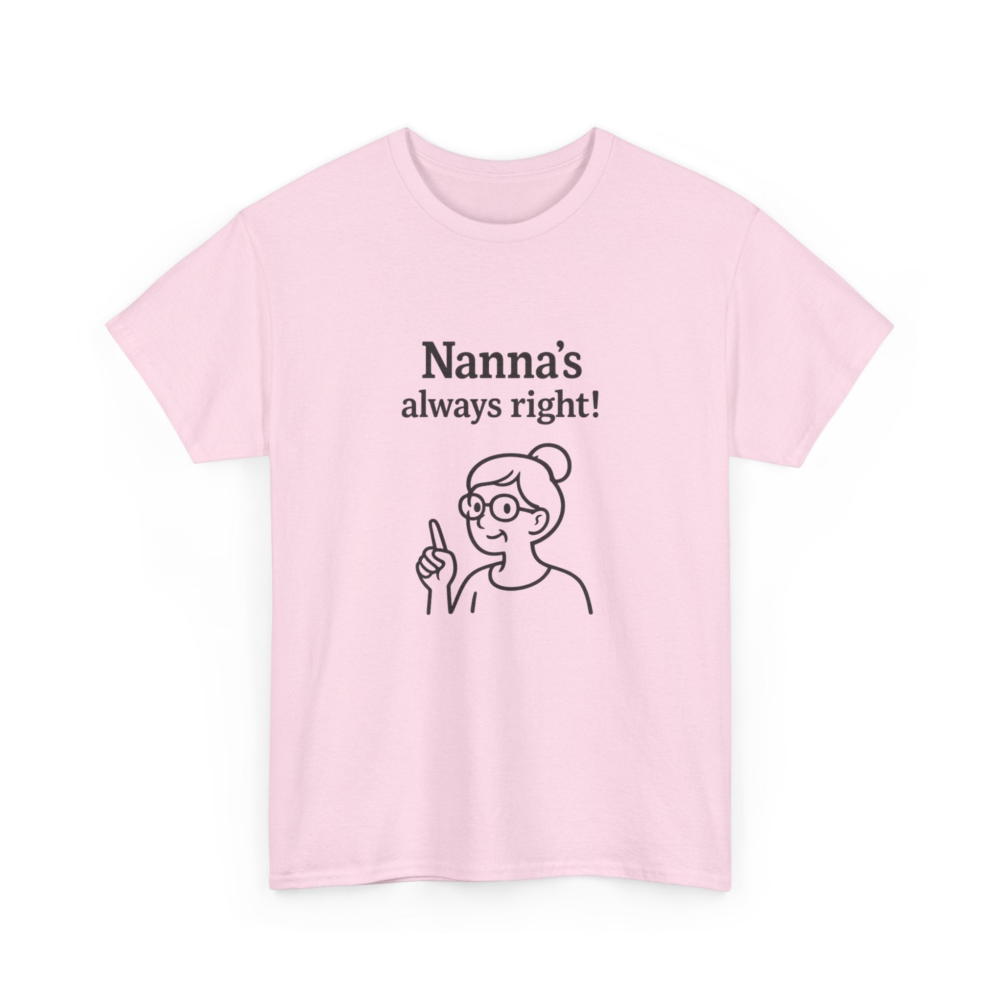 Nanna’s Always Right Shirt, Funny Grandma Graphic T-Shirt