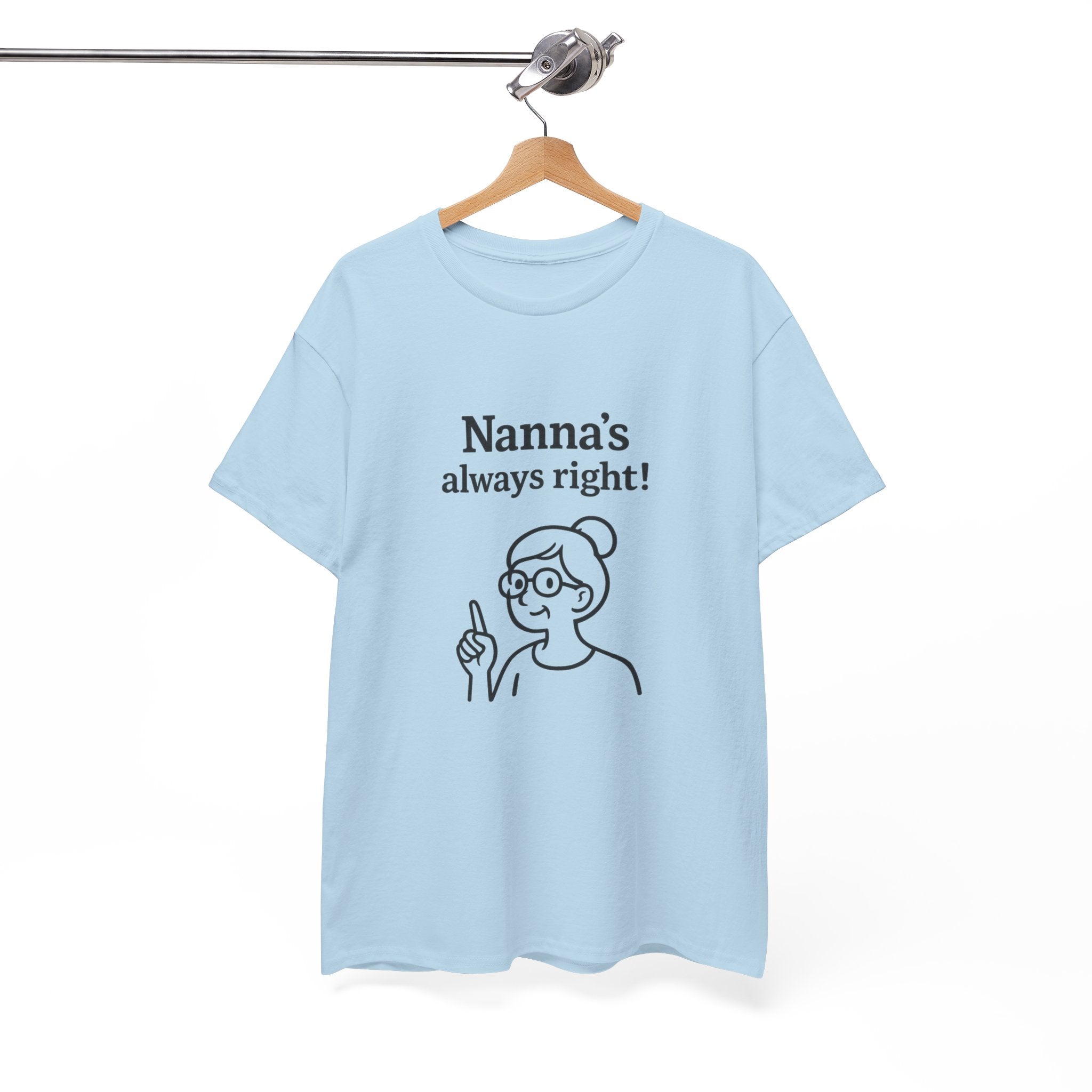 Nanna’s Always Right Shirt, Funny Grandma Graphic T-Shirt