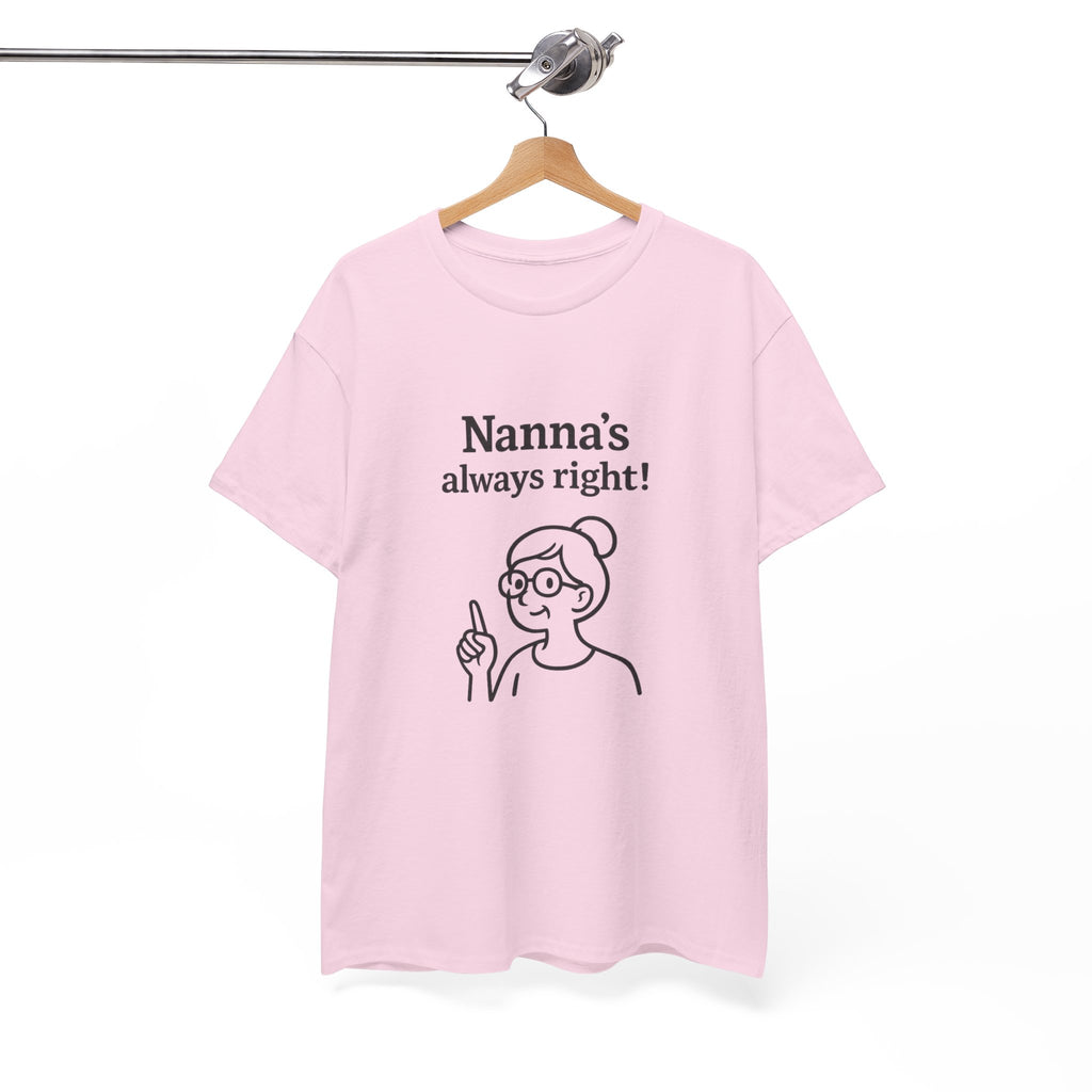Nanna’s Always Right Shirt, Funny Grandma Graphic T-Shirt