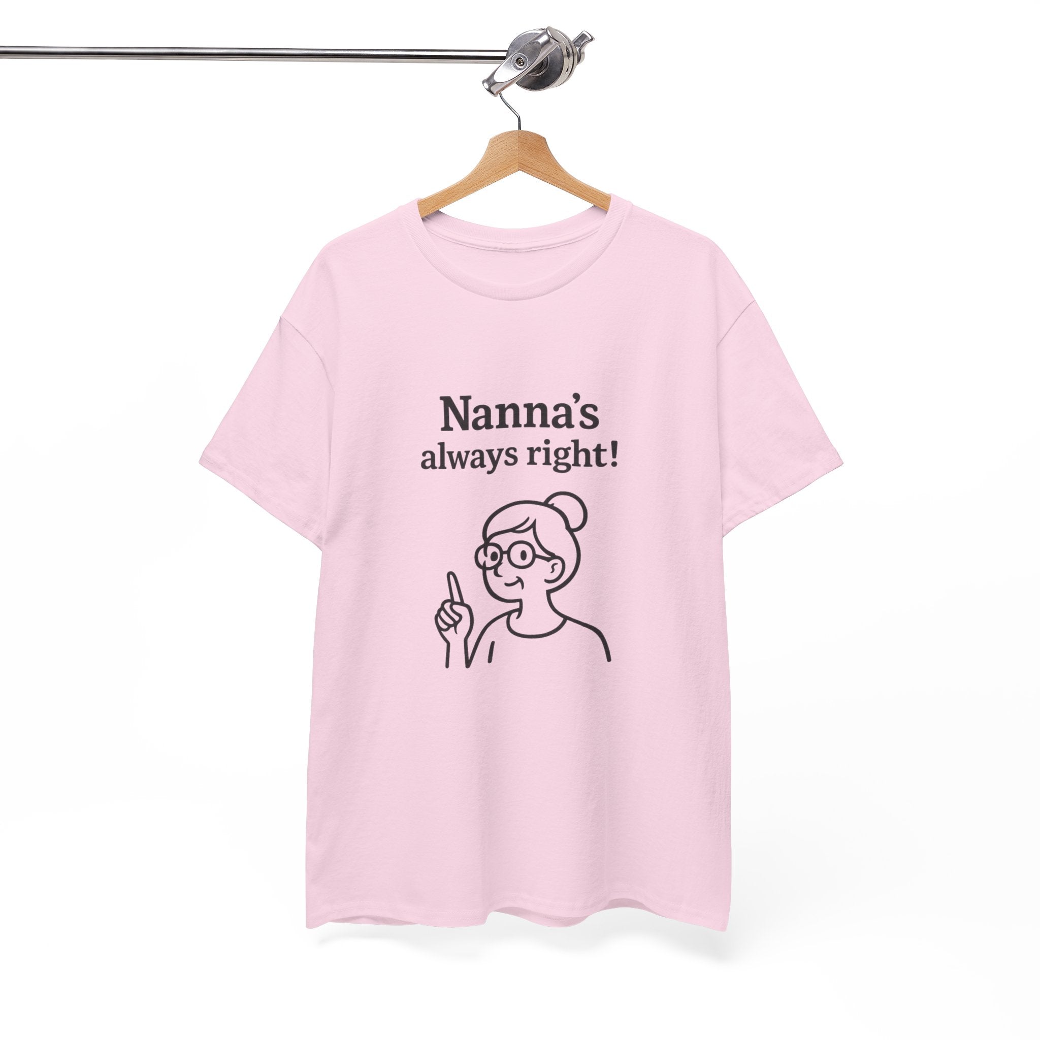 Nanna’s Always Right Shirt, Funny Grandma Graphic T-Shirt