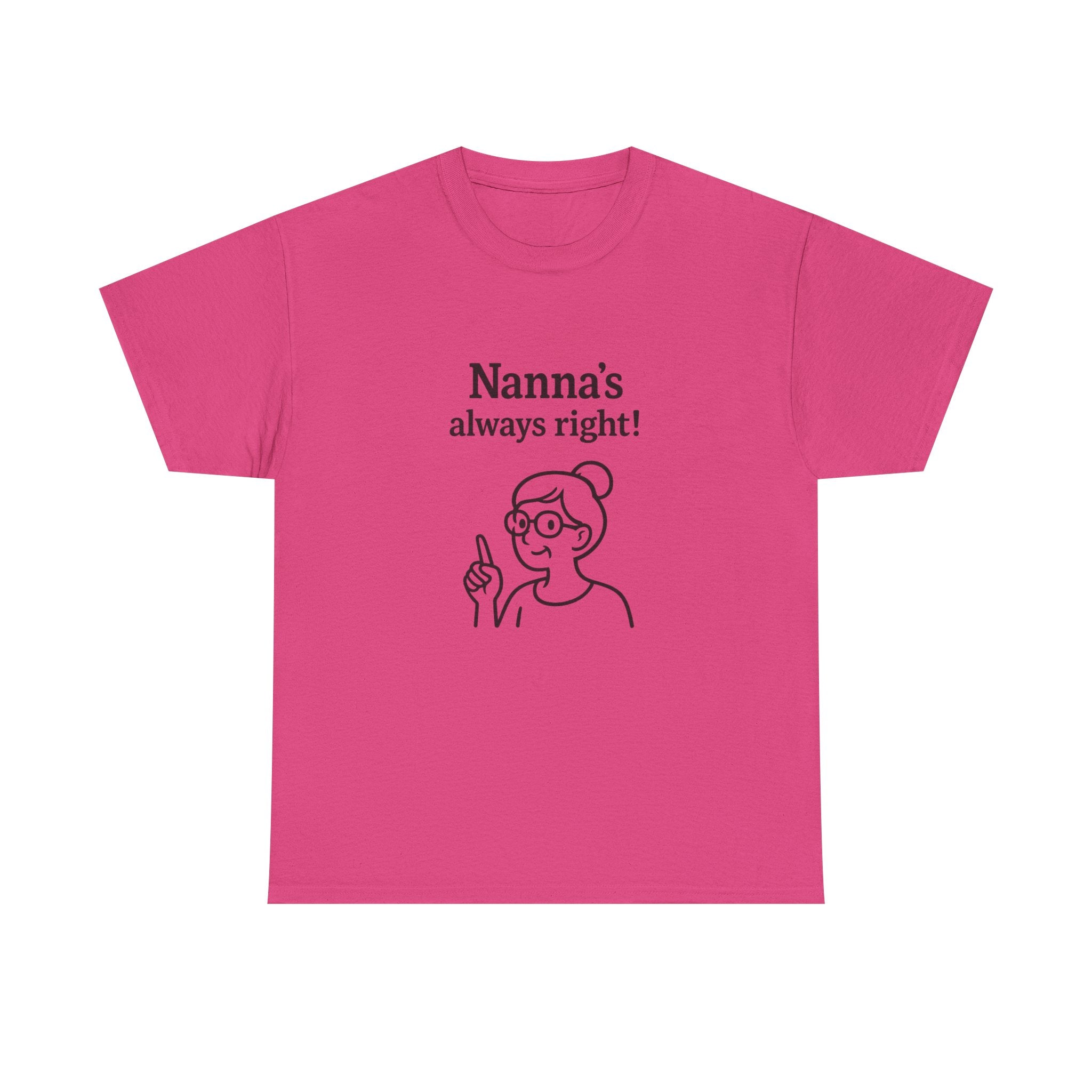 Nanna’s Always Right Shirt, Funny Grandma Graphic T-Shirt