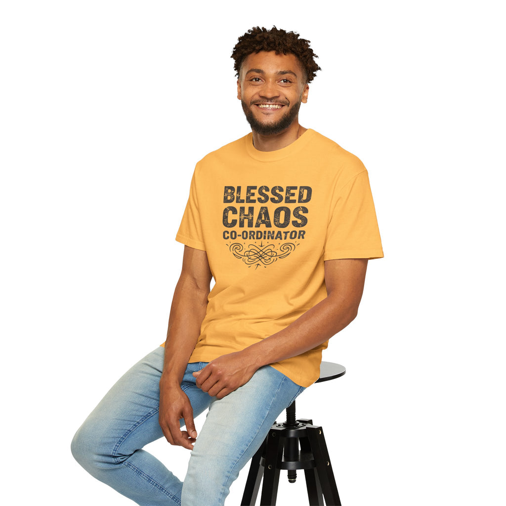Blessed Chaos Coordinator Shirt – Funny Mum Life Graphic Tee, Busy Mama T-Shirt, Chaos Manager Top, Cute Motherhood Gift for Moms
