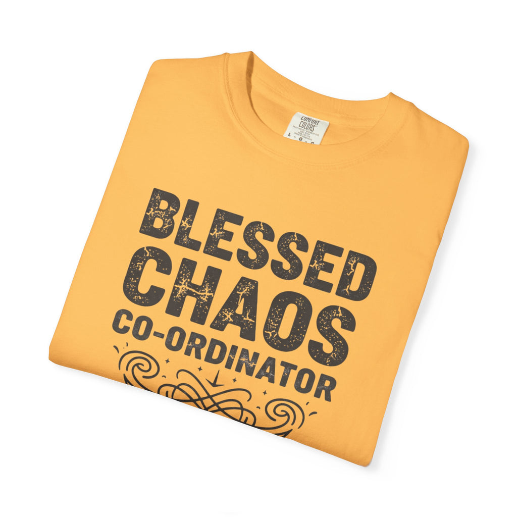 Blessed Chaos Coordinator Shirt – Funny Mum Life Graphic Tee, Busy Mama T-Shirt, Chaos Manager Top, Cute Motherhood Gift for Moms