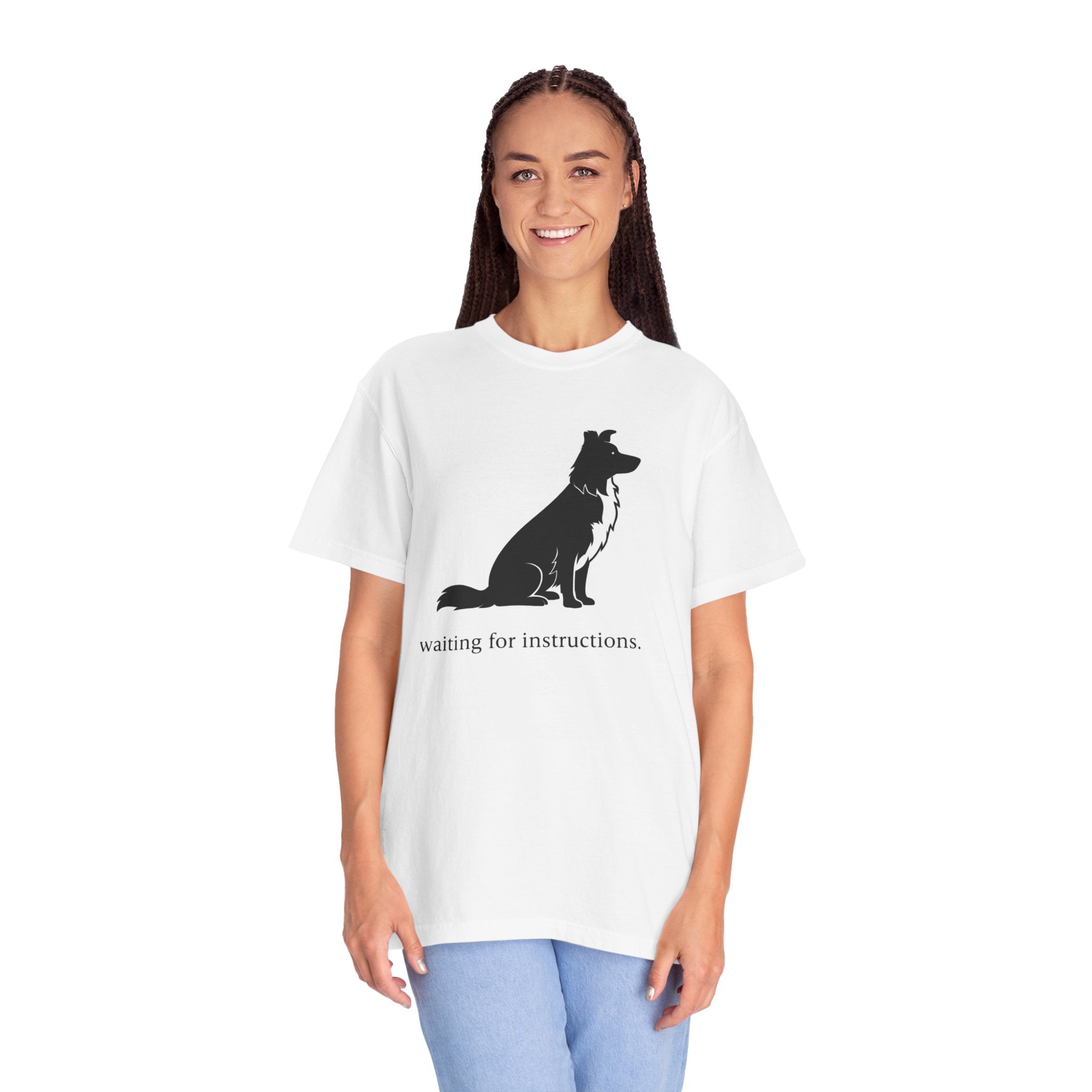Waiting for Instructions Border Collie T-Shirt
