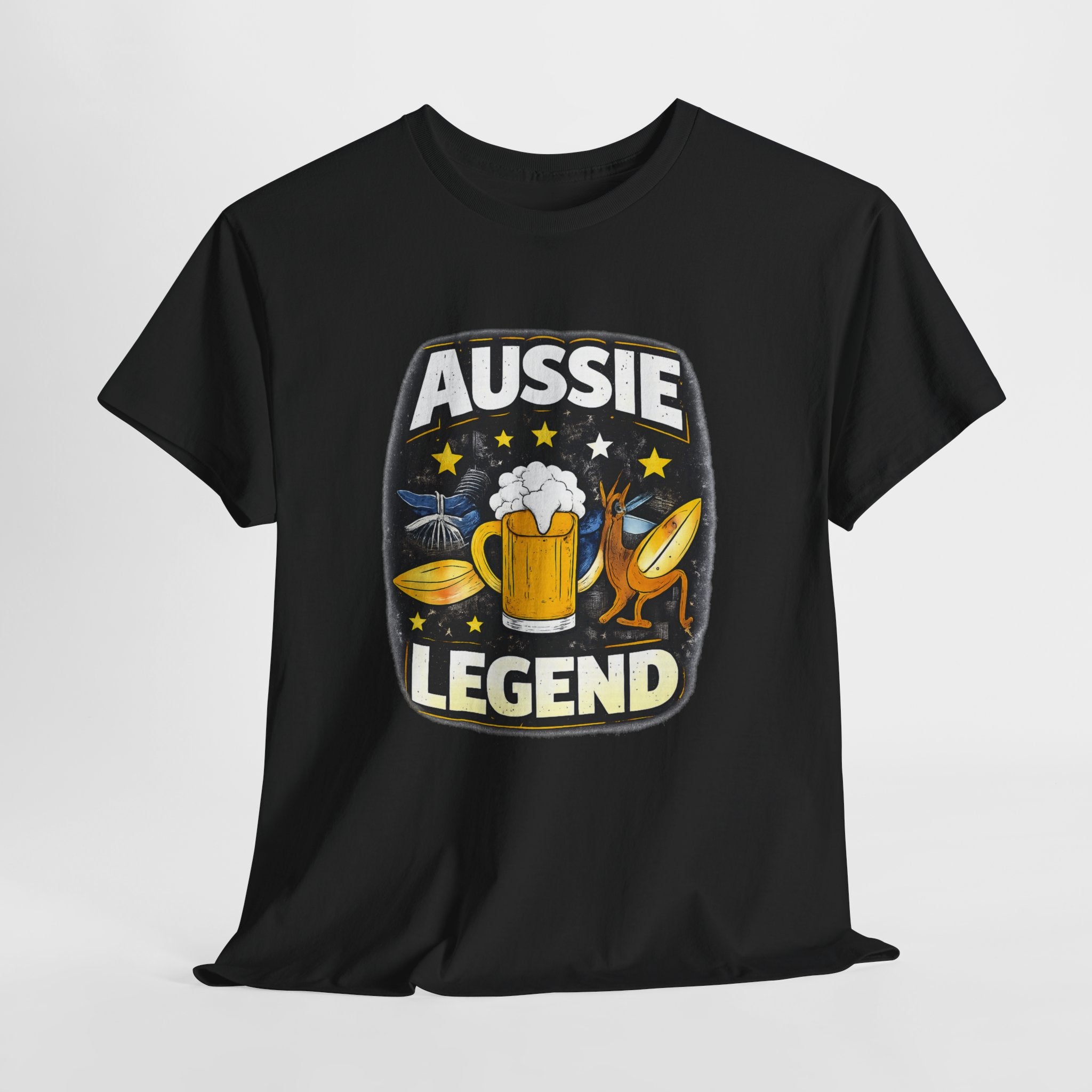 Aussie Legend T-Shirt – Beer & Surf Retro Graphic Tee