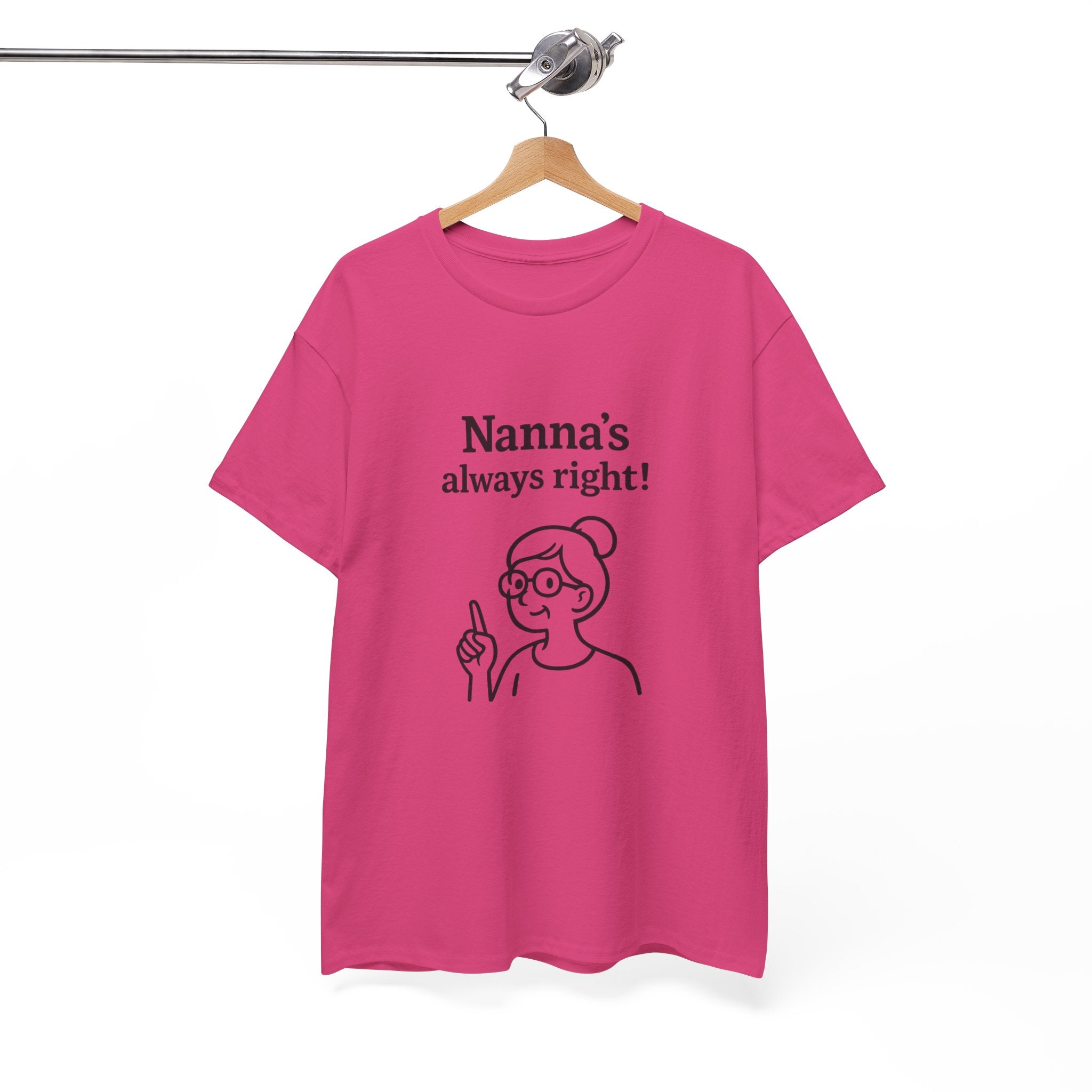 Nanna’s Always Right Shirt, Funny Grandma Graphic T-Shirt