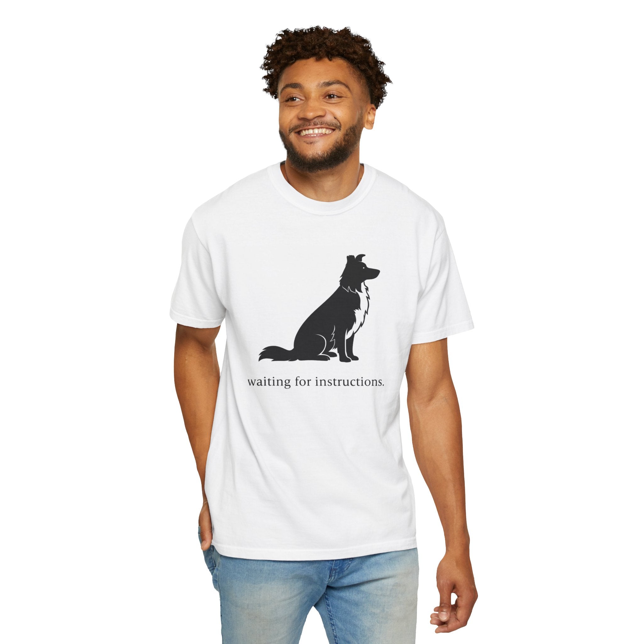 Waiting for Instructions Border Collie T-Shirt