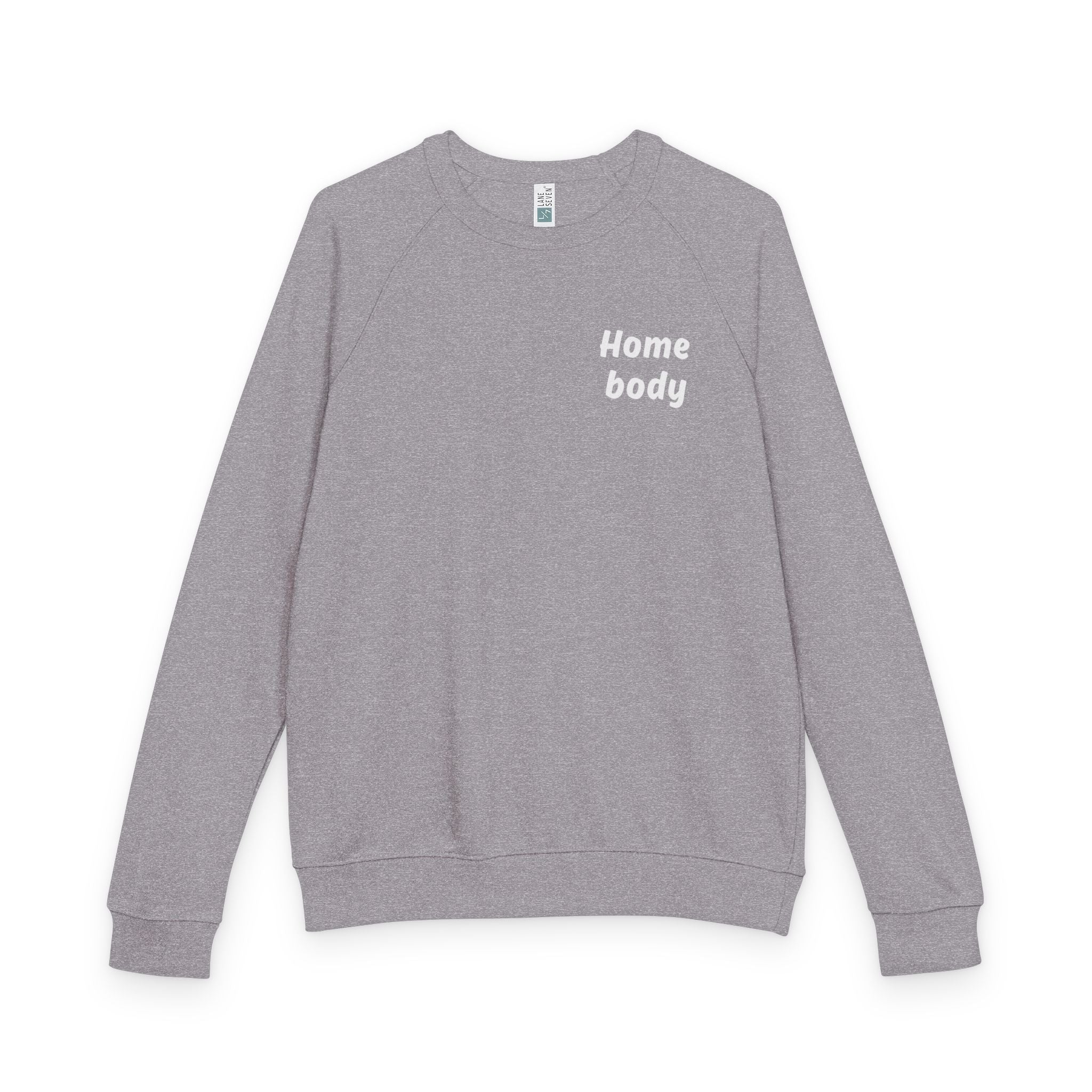 Homebody Raglan Crewneck Sweatshirt — Cozy Casual Sweatshirt for Relaxing at Home