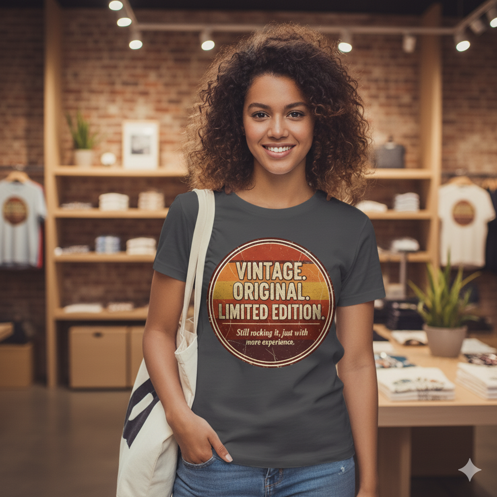 Vintage Original Limited Edition T-Shirt — Retro Graphic Tee ("Still nothing is, just with more experience")