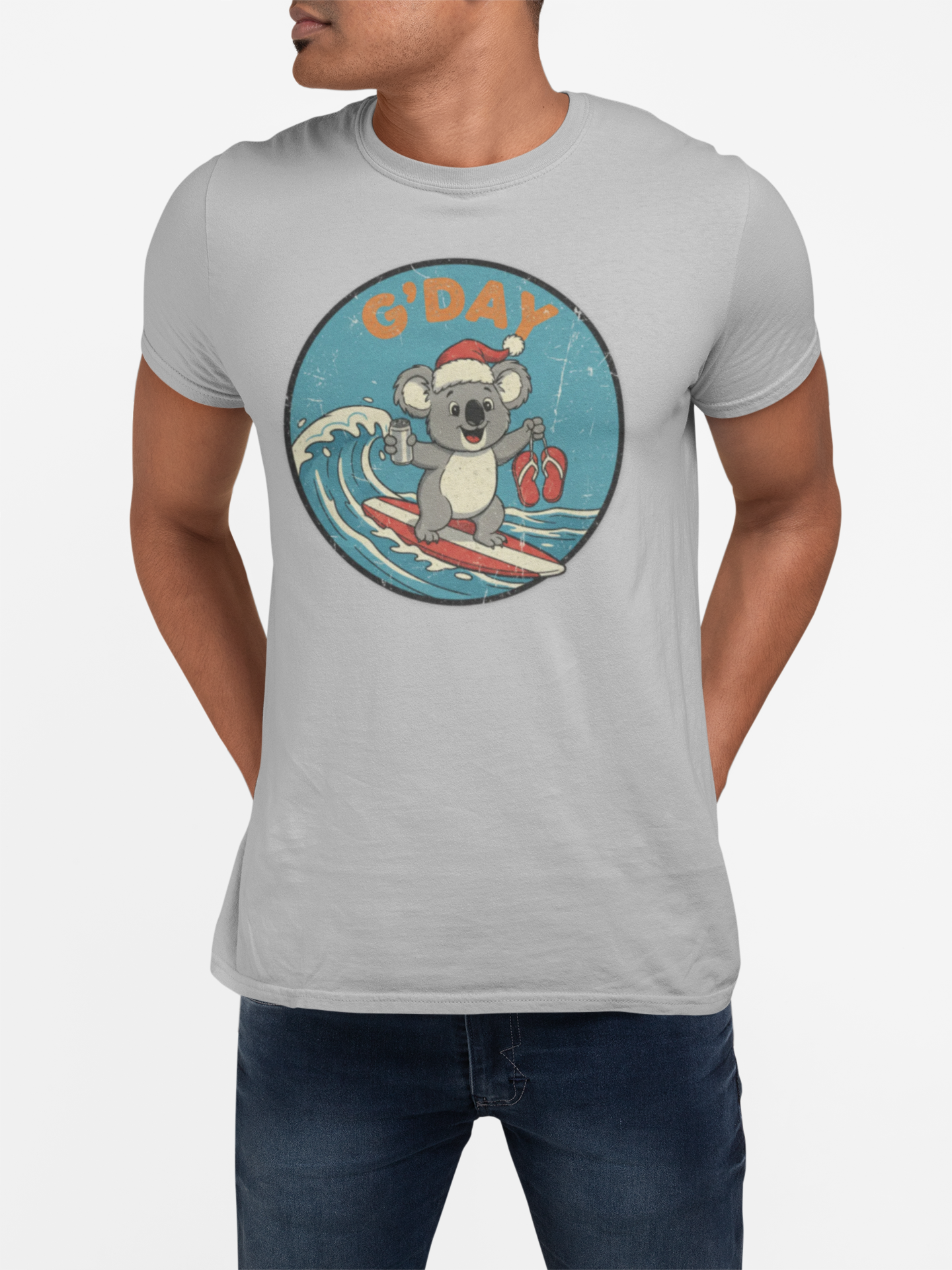 Surfing Koala T-Shirt — Cute Aussie Beach Vibe Tee