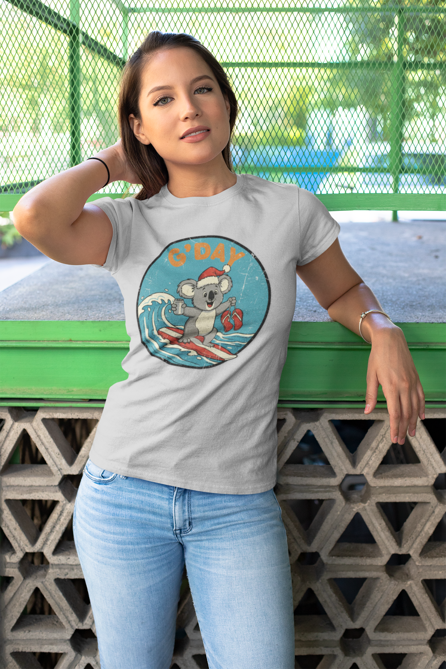 Surfing Koala T-Shirt — Cute Aussie Beach Vibe Tee