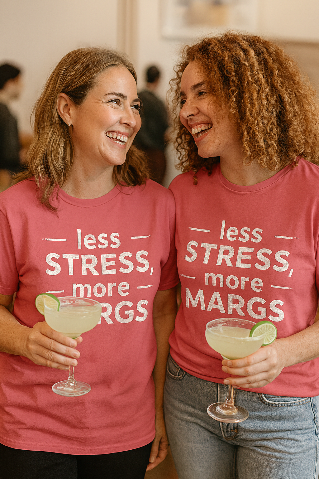 Less Stress More Margs T-Shirt — Funny Margarita Relaxation Tee