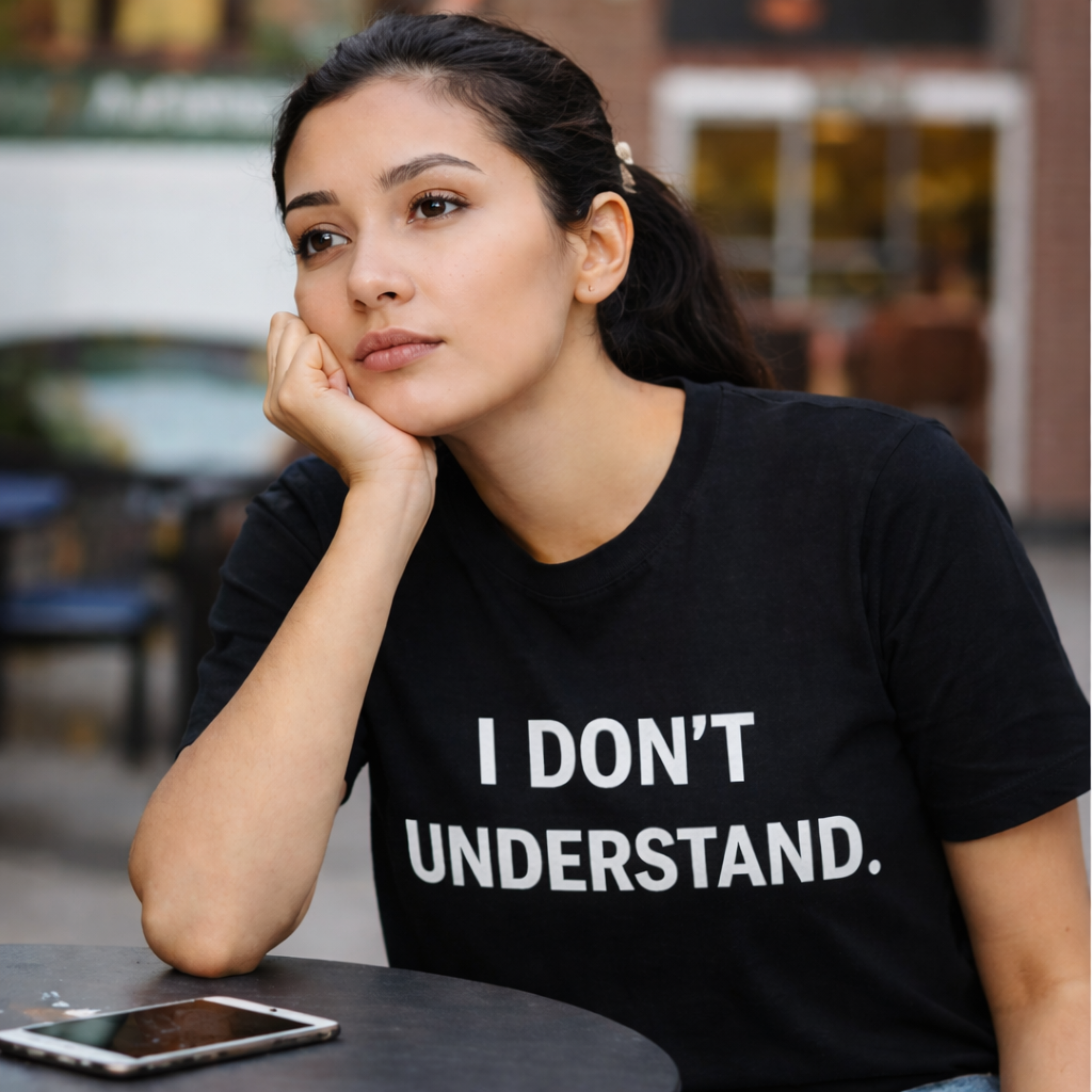 I DON’T UNDERSTAND. – Minimalist Unisex Cotton T-Shirt