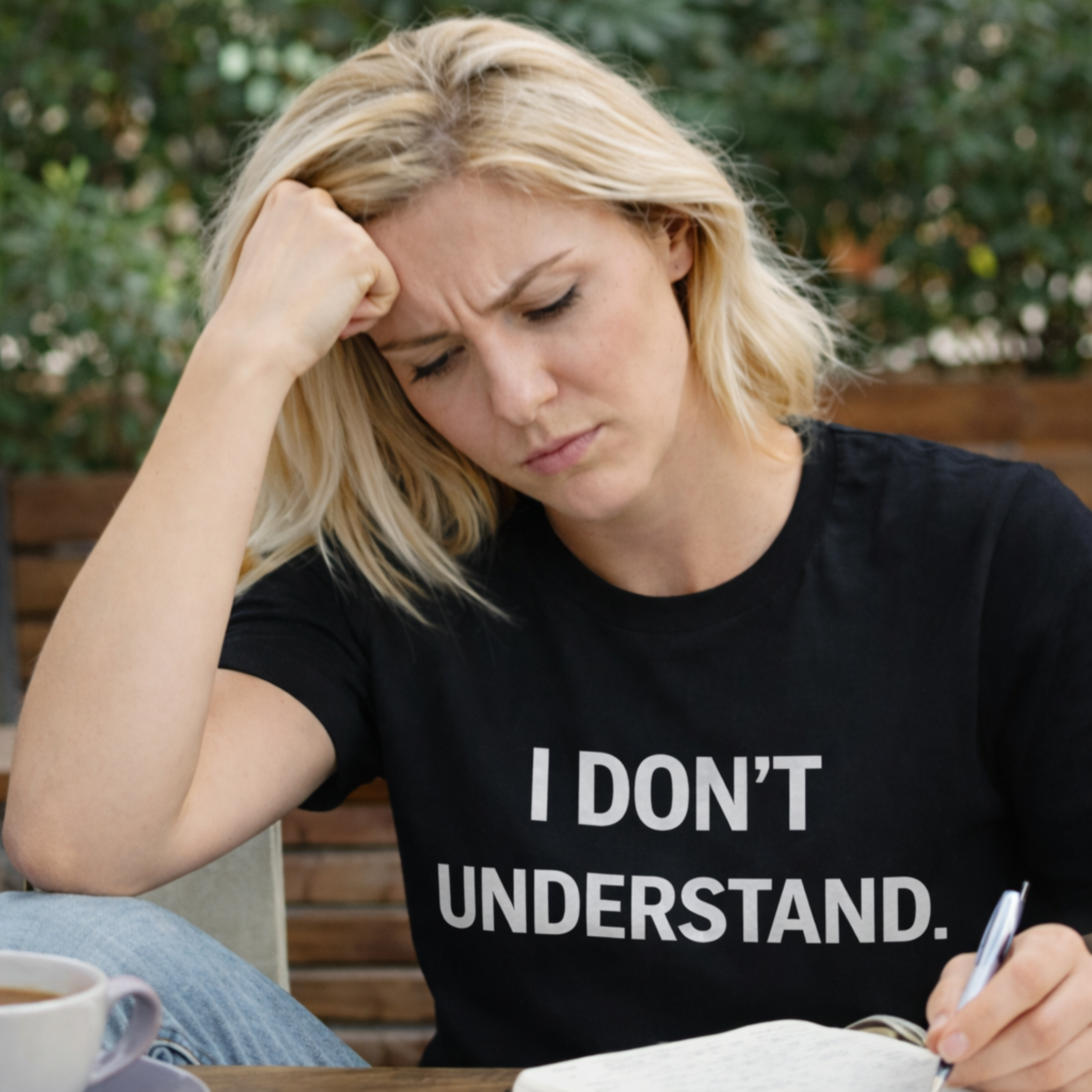I DON’T UNDERSTAND. – Minimalist Unisex Cotton T-Shirt