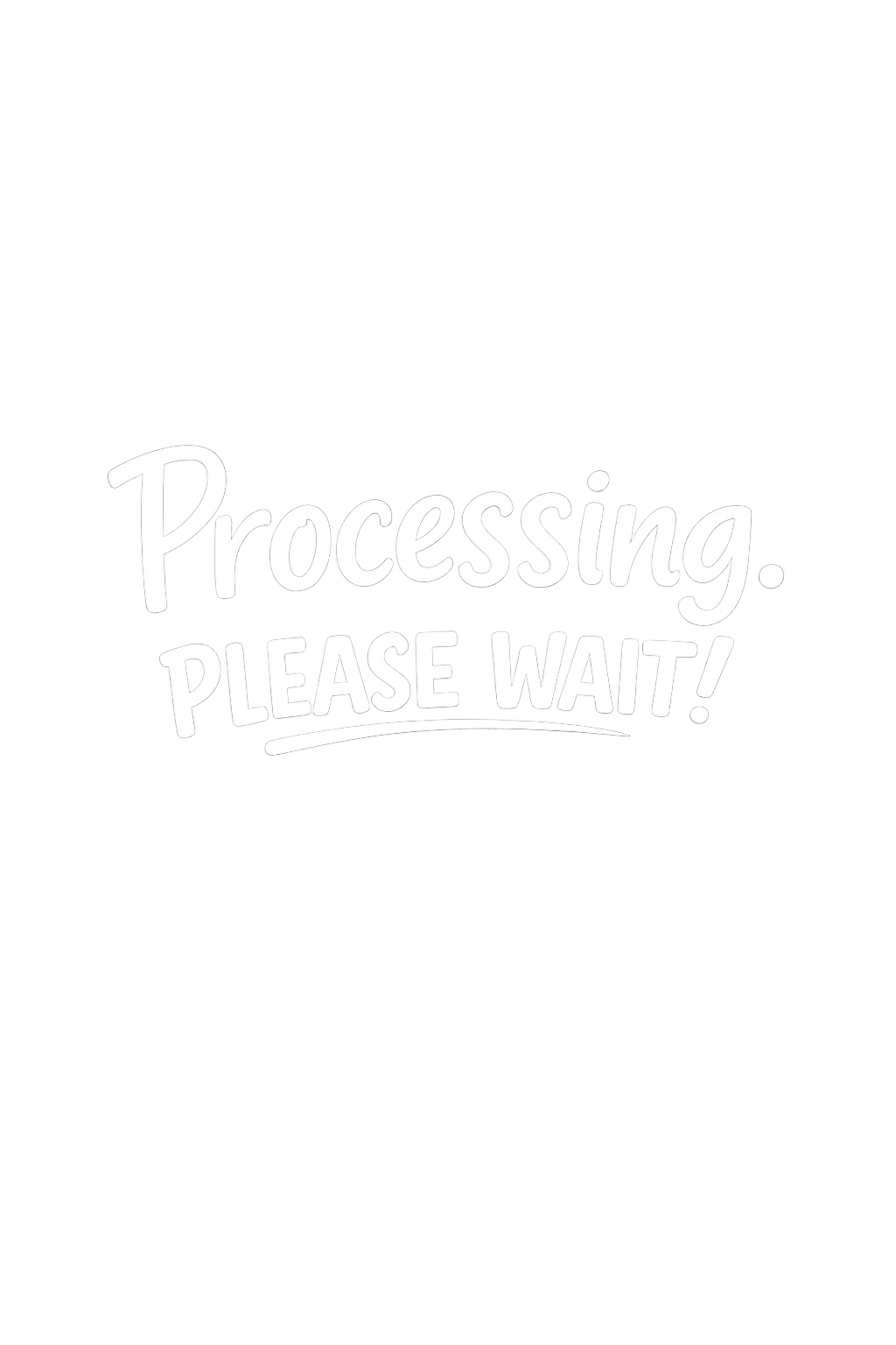 Processing. Please Wait. T-Shirt | Funny Minimal Quote Tee | Introvert & Neurodiverse