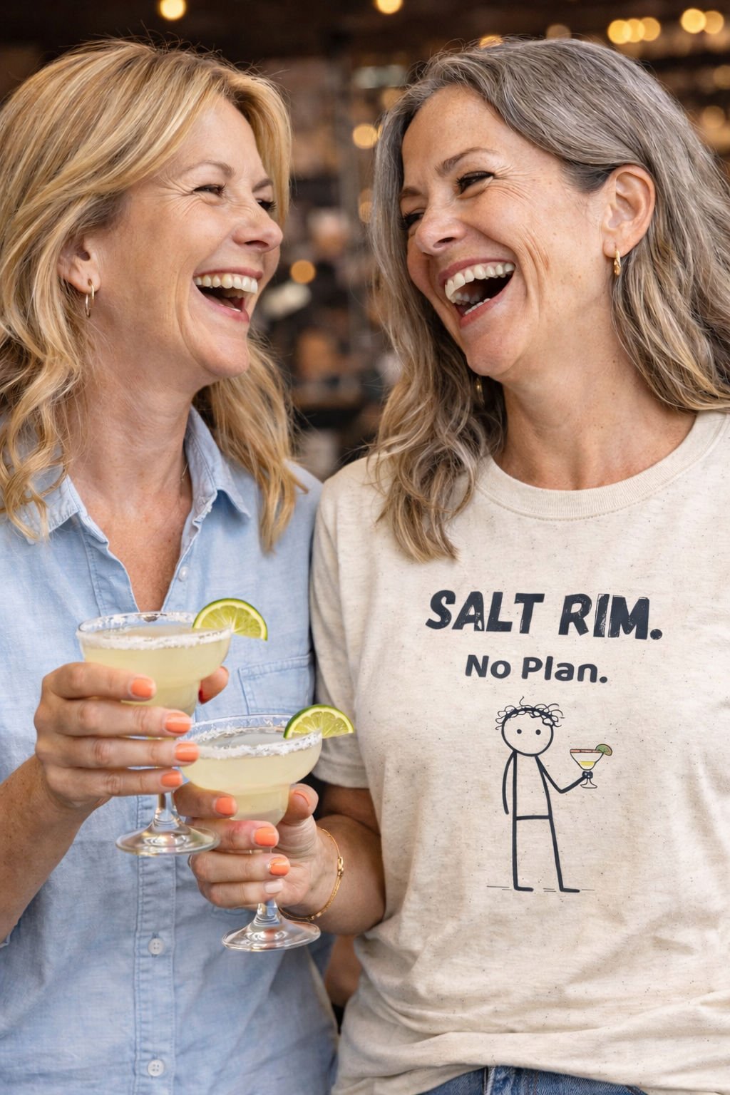 Salt Rim No Plan T-Shirt | Funny Margarita Tee | Casual Drinking Shirt | Weekend Vibes Graphic Tee