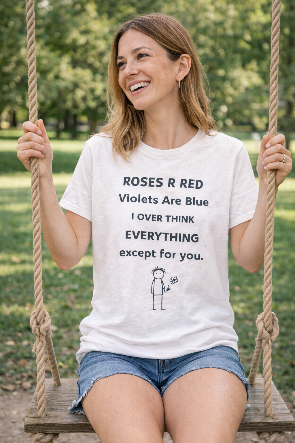 Roses Are Red Overthinking T-Shirt | Funny Neurodivergent Tee | Gift for Overthinkers & Deep Thinker