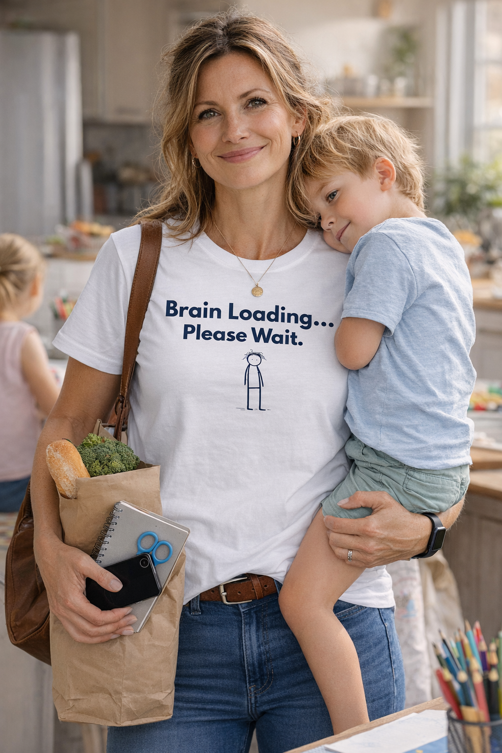 Brain Loading Please Wait T-Shirt – Funny ADHD Shirt, Neurodivergent Tee, Executive Function Humor, Mental Health Shirt, Introvert Gift