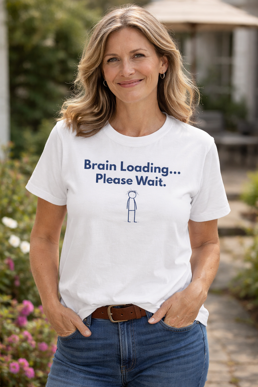 Brain Loading Please Wait T-Shirt – Funny ADHD Shirt, Neurodivergent Tee, Executive Function Humor, Mental Health Shirt, Introvert Gift
