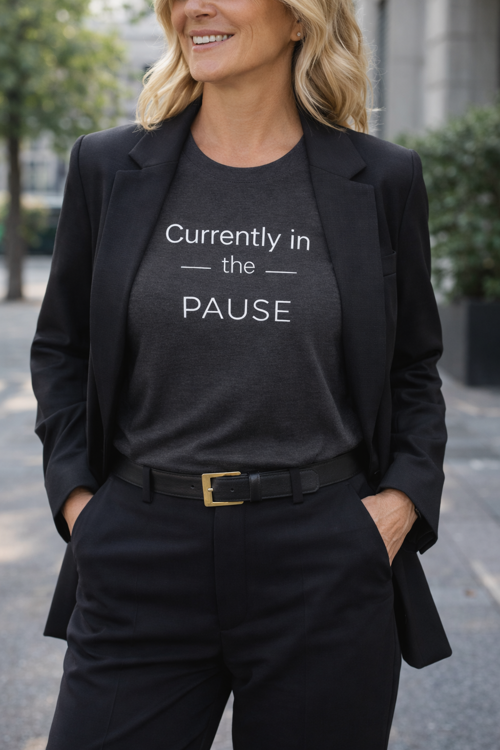 Currently in the Pause T-Shirt | Funny Menopause Shirt for Women | Perimenopause Humor Tee | Midlife Women Graphic Tee