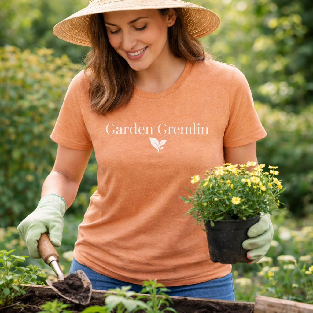 Garden Gremlin T-Shirt | Funny Gardening Shirt for Women | Gardener Gift Tee | Plant Lover Garden Tee