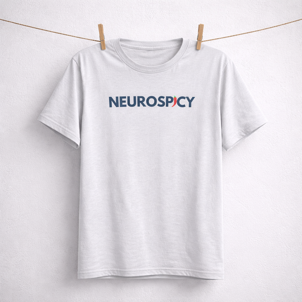 Neurospicy Shirt – Funny ADHD & Neurodivergent Tee, Minimalist Mental Health Graphic T-Shirt, Unisex Soft Cotton Top