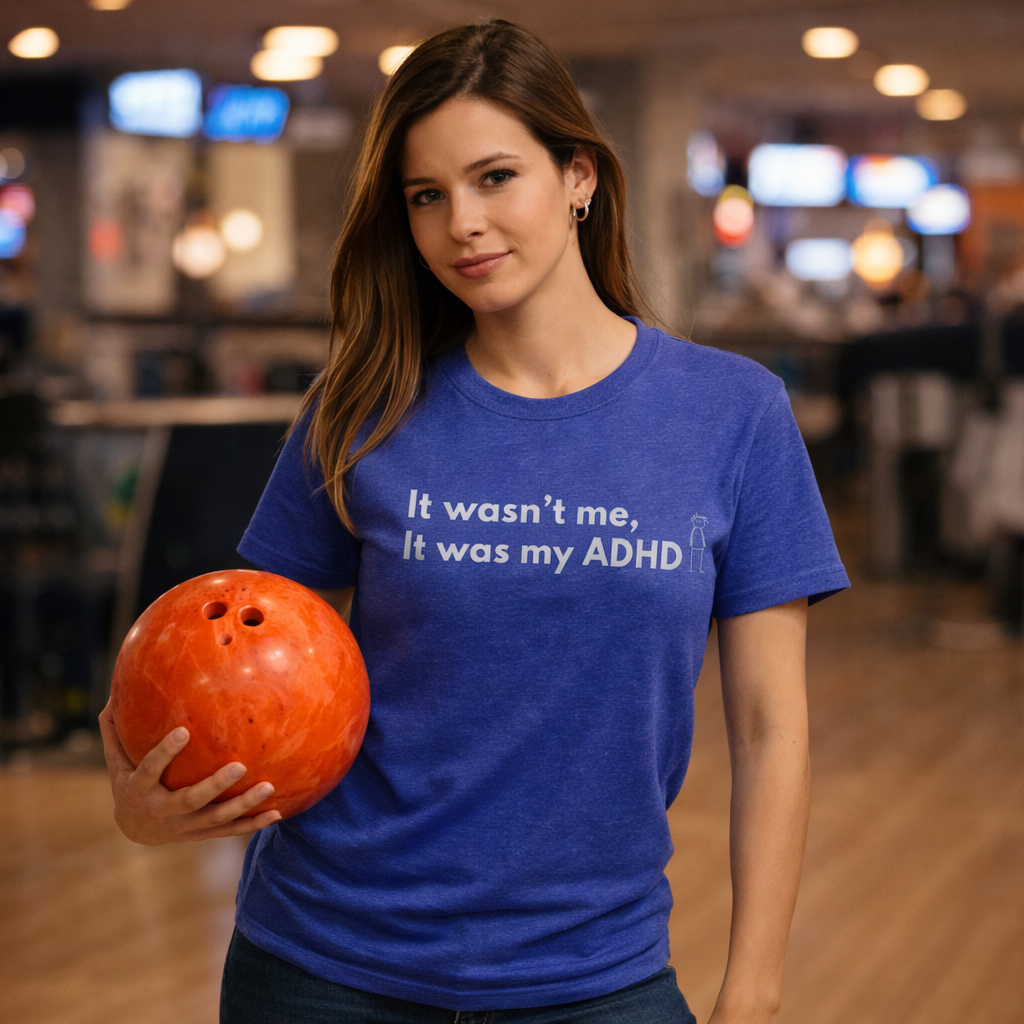 Funny ADHD T-Shirt “It Wasn’t Me, It Was My ADHD” – Neurodivergent Humor Tee, ADHD Awareness Shirt, Mental Health Graphic Tee AU