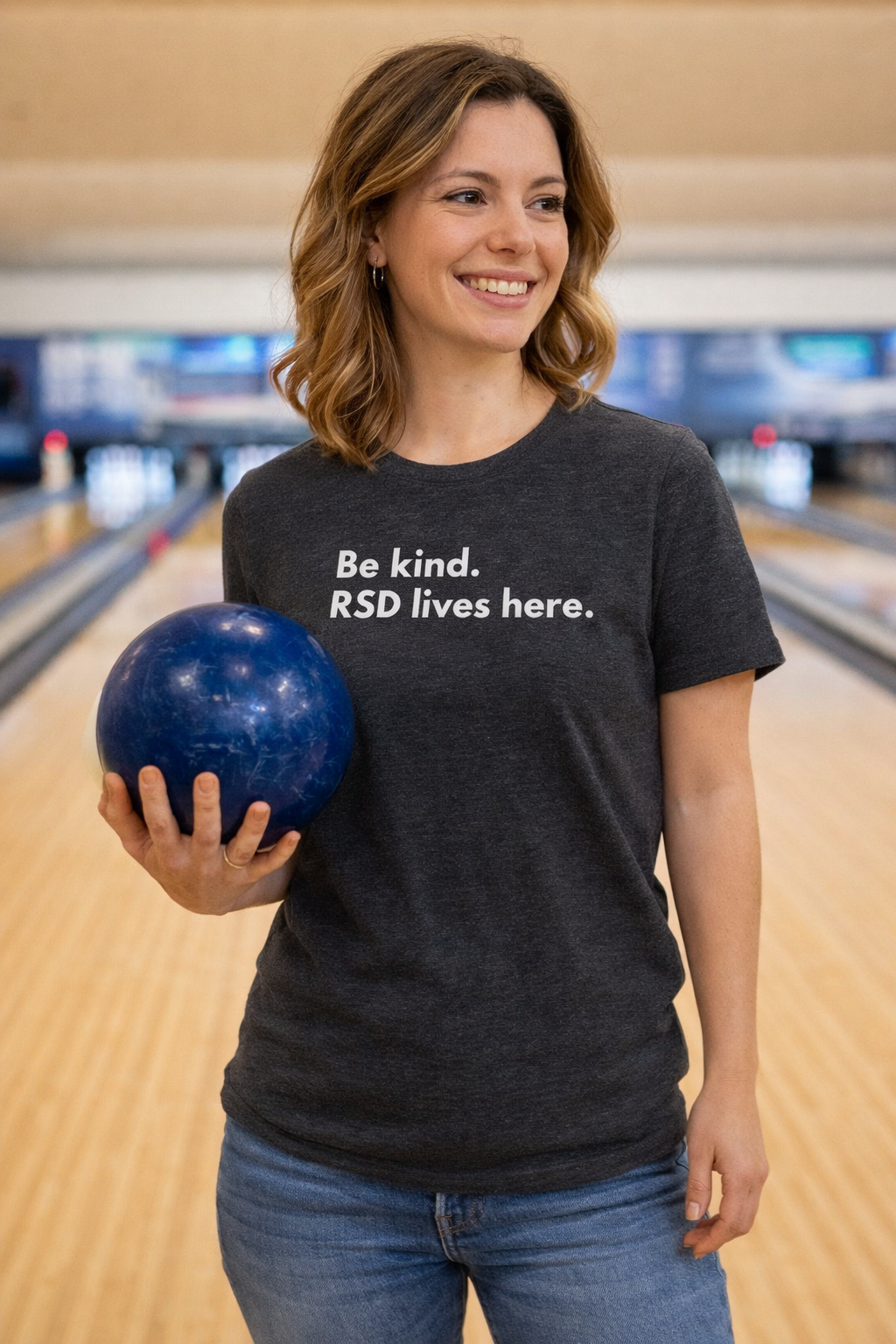 Funny ADHD RSD T-Shirt “Be Kind. RSD Lives Here” – Neurodivergent Shirt Australia, ADHD Awareness Tee, Mental Health Graphic T-Shirt, Bella Canvas 3001 AU