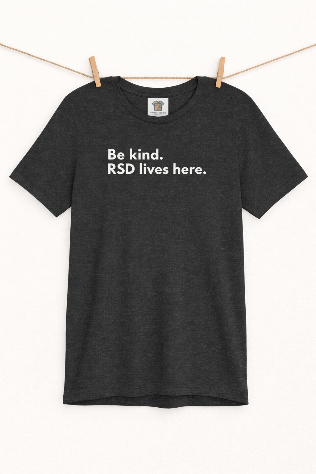 Funny ADHD RSD T-Shirt “Be Kind. RSD Lives Here” – Neurodivergent Shirt Australia, ADHD Awareness Tee, Mental Health Graphic T-Shirt, Bella Canvas 3001 AU