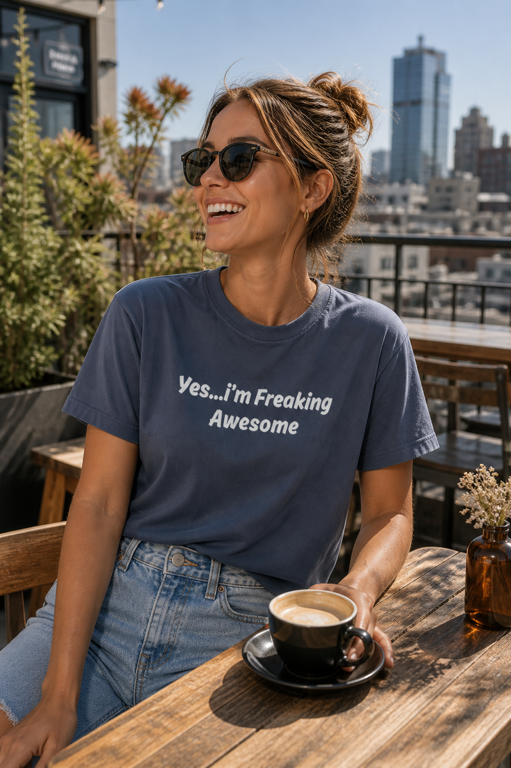 Yes... I'm Freaking Awesome T-Shirt — Funny Confidence Graphic Tee