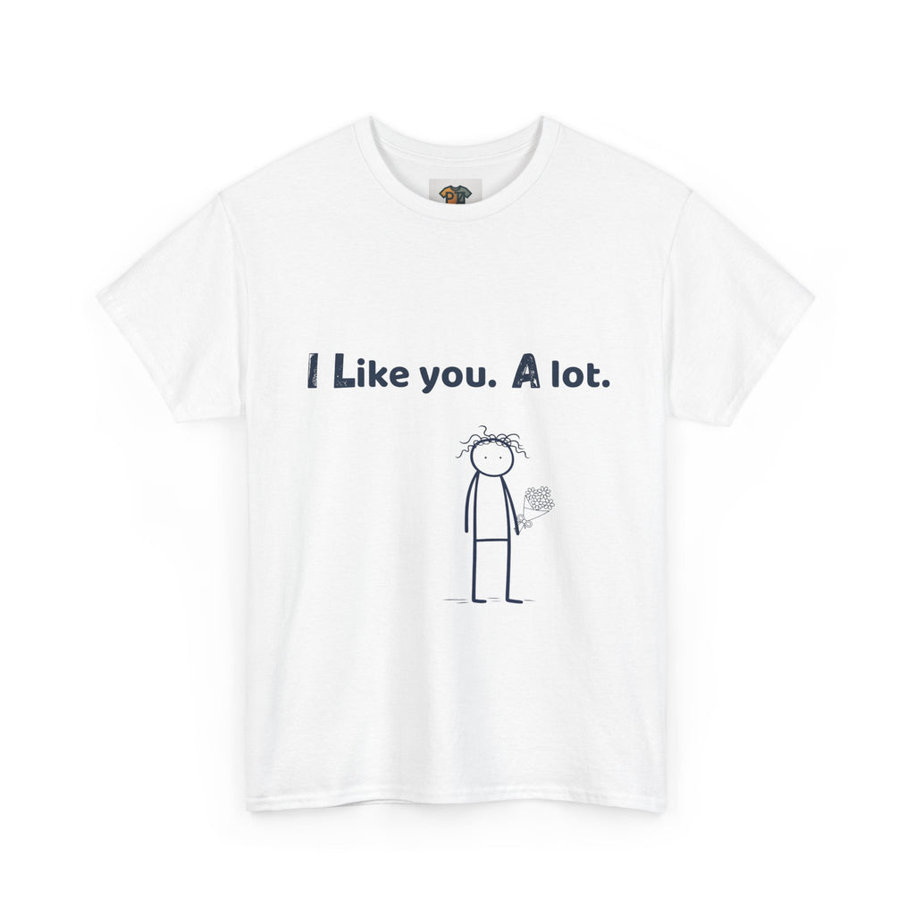 I Like You. A Lot. T-Shirt | Minimal Neurodiverse & Introvert Tee
