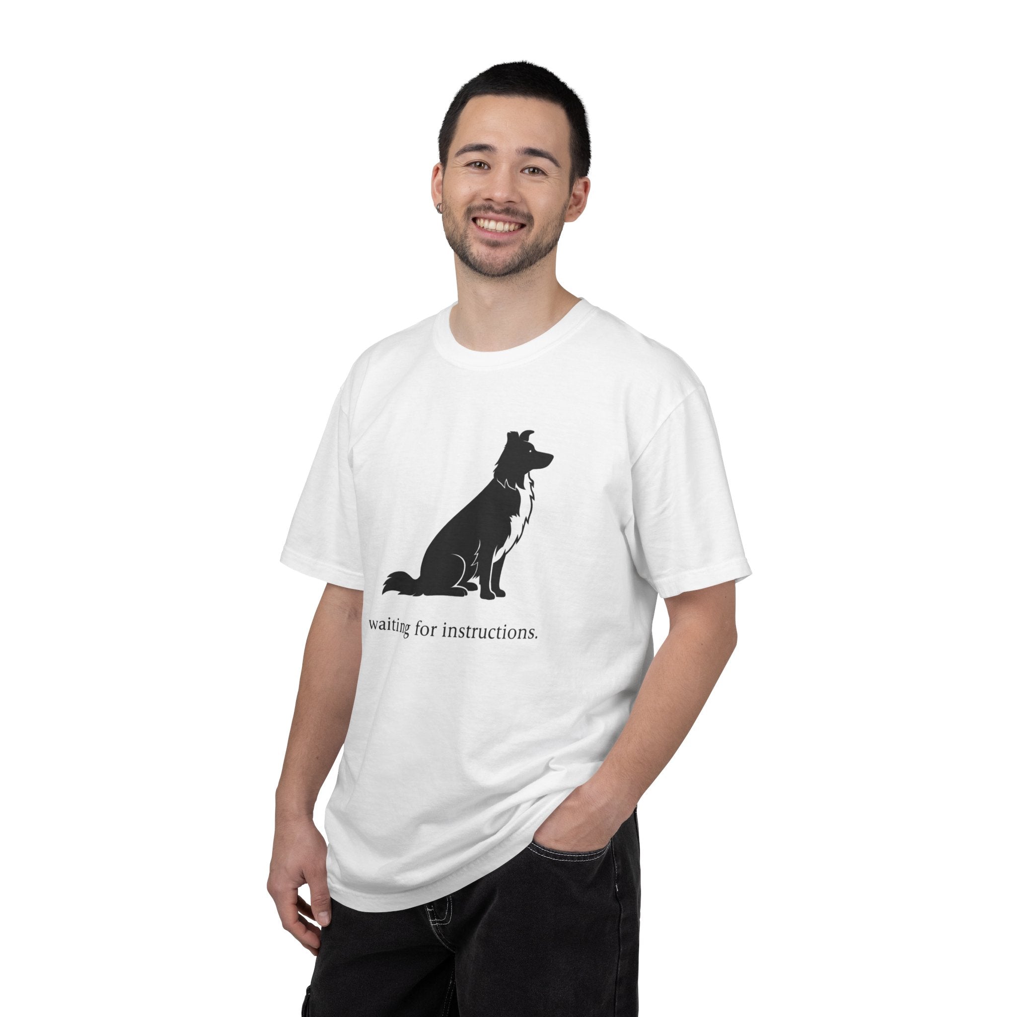 Waiting for Instructions Border Collie T-Shirt