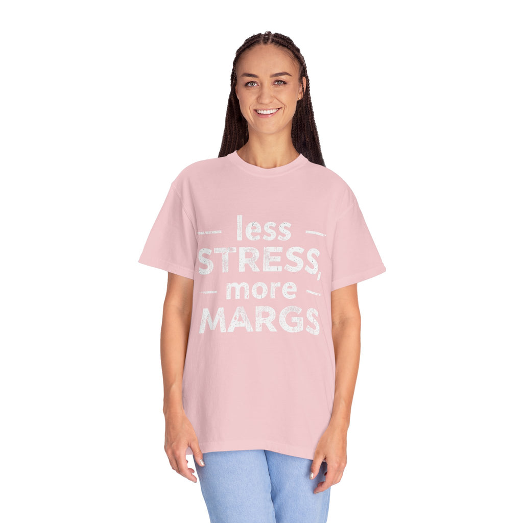 Less Stress More Margs T-Shirt — Funny Margarita Relaxation Tee