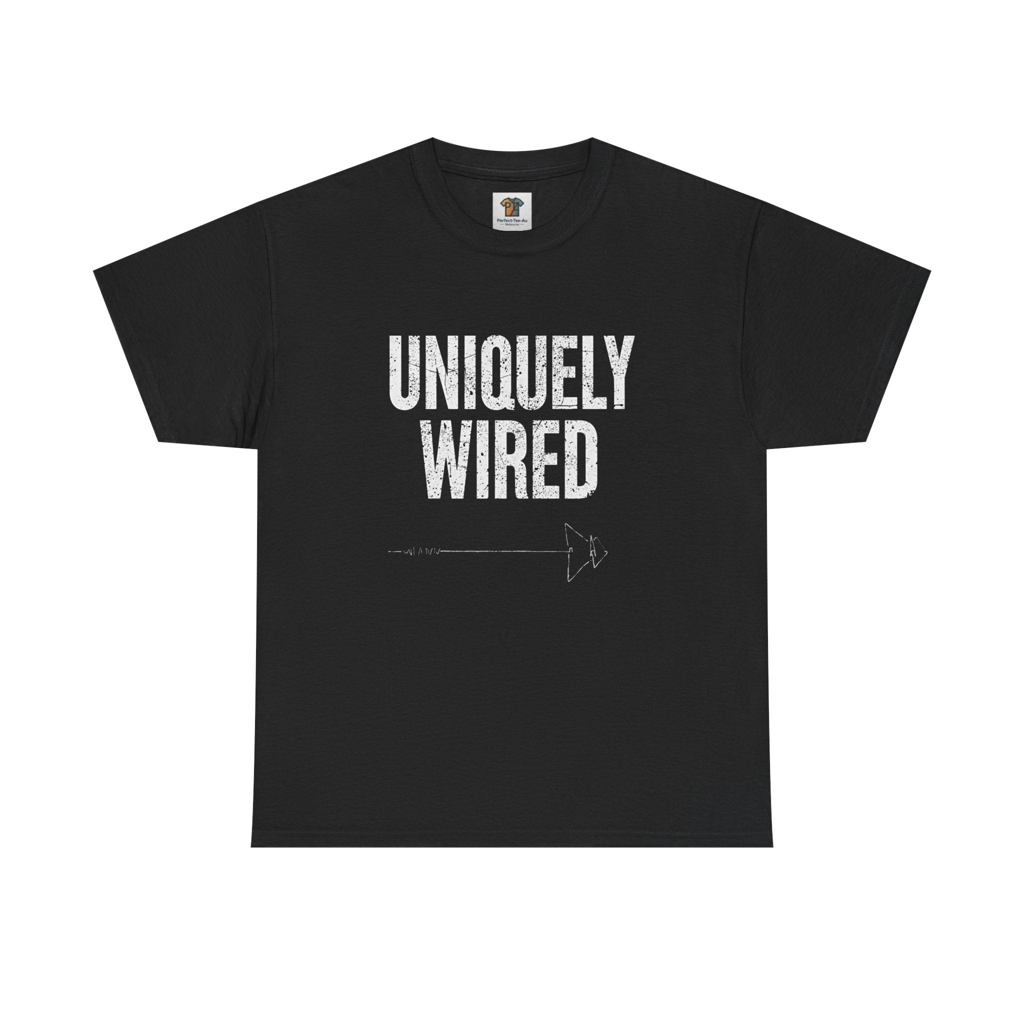 “Uniquely Wired” Graphic T-Shirt | Classic Fit Cotton Tee | Distressed Streetwear Design