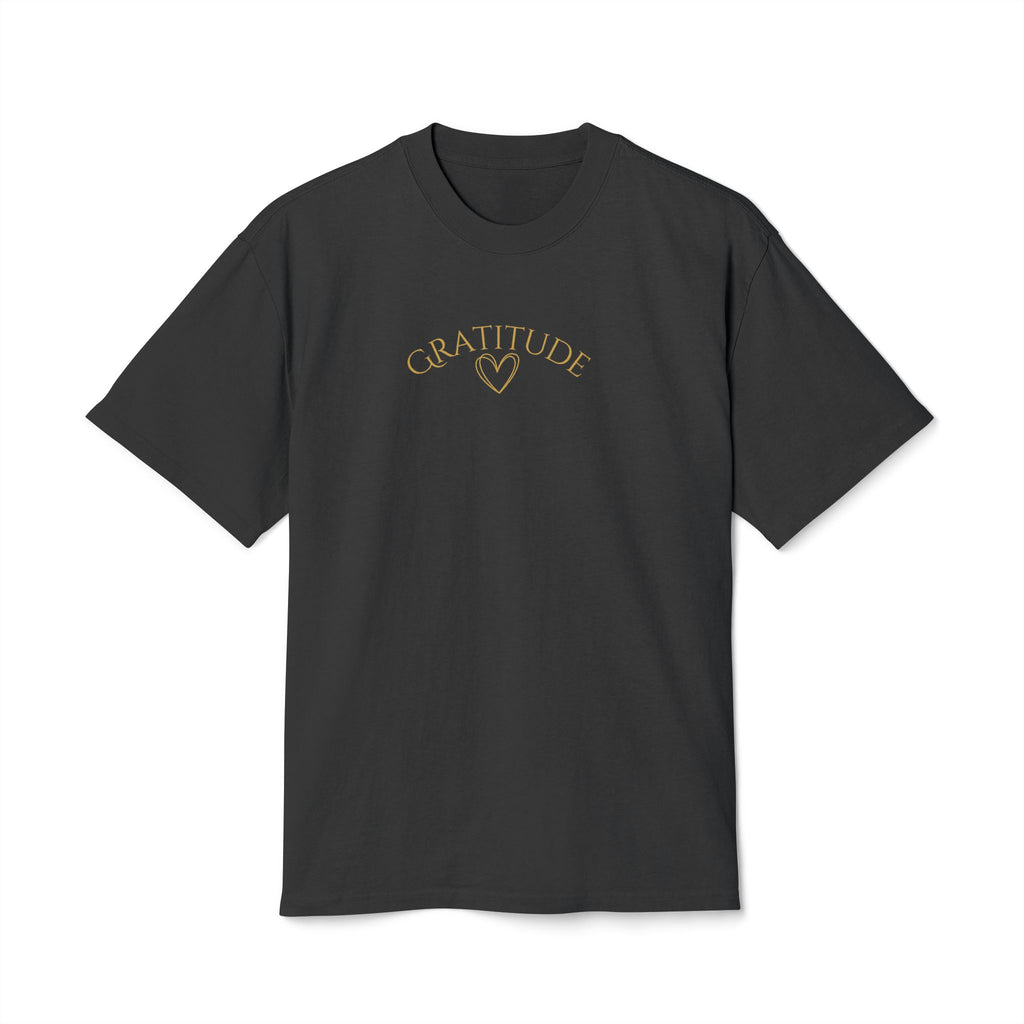 Gratitude Heart Tee — Minimal Inspirational Graphic T-Shirt