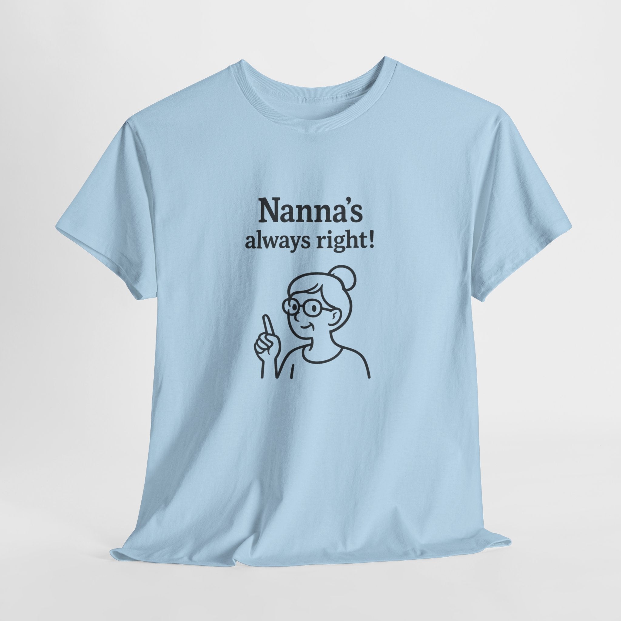 Nanna’s Always Right Shirt, Funny Grandma Graphic T-Shirt
