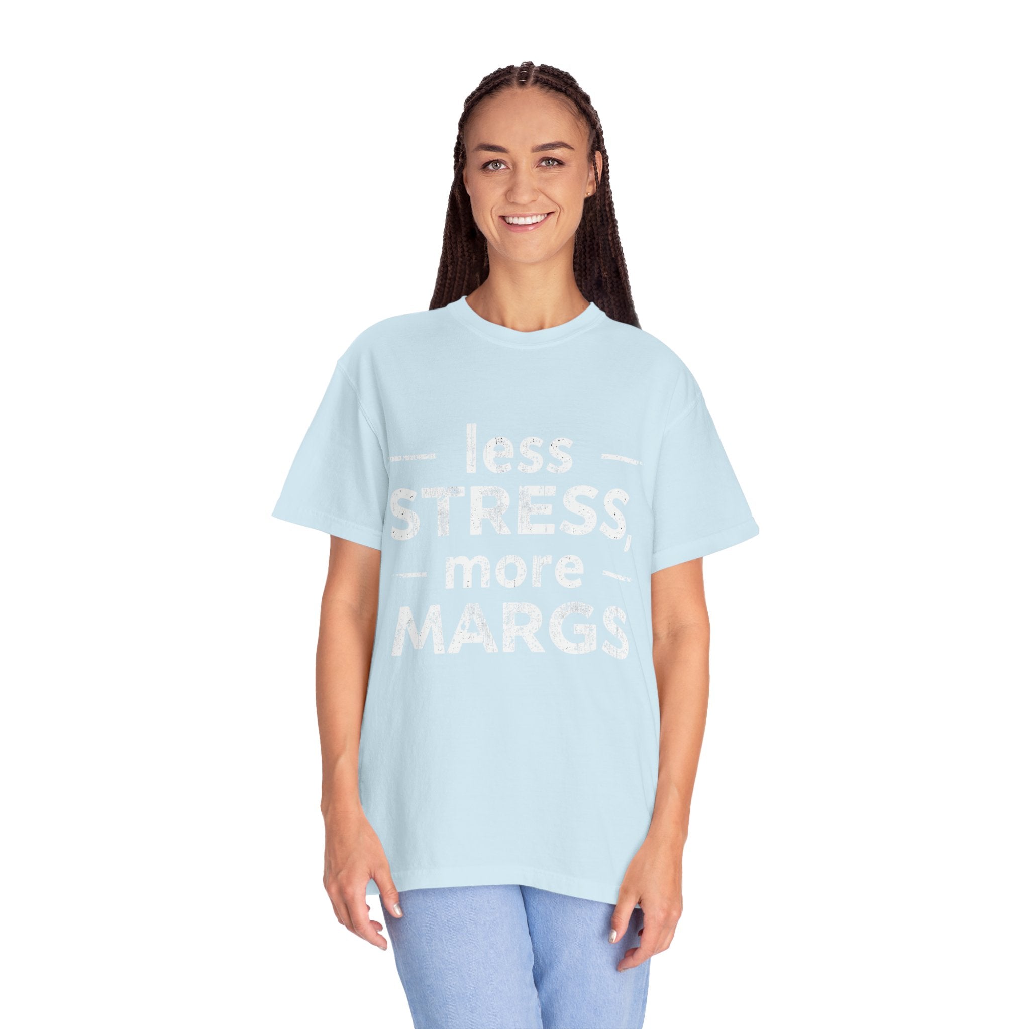 Less Stress More Margs T-Shirt — Funny Margarita Relaxation Tee