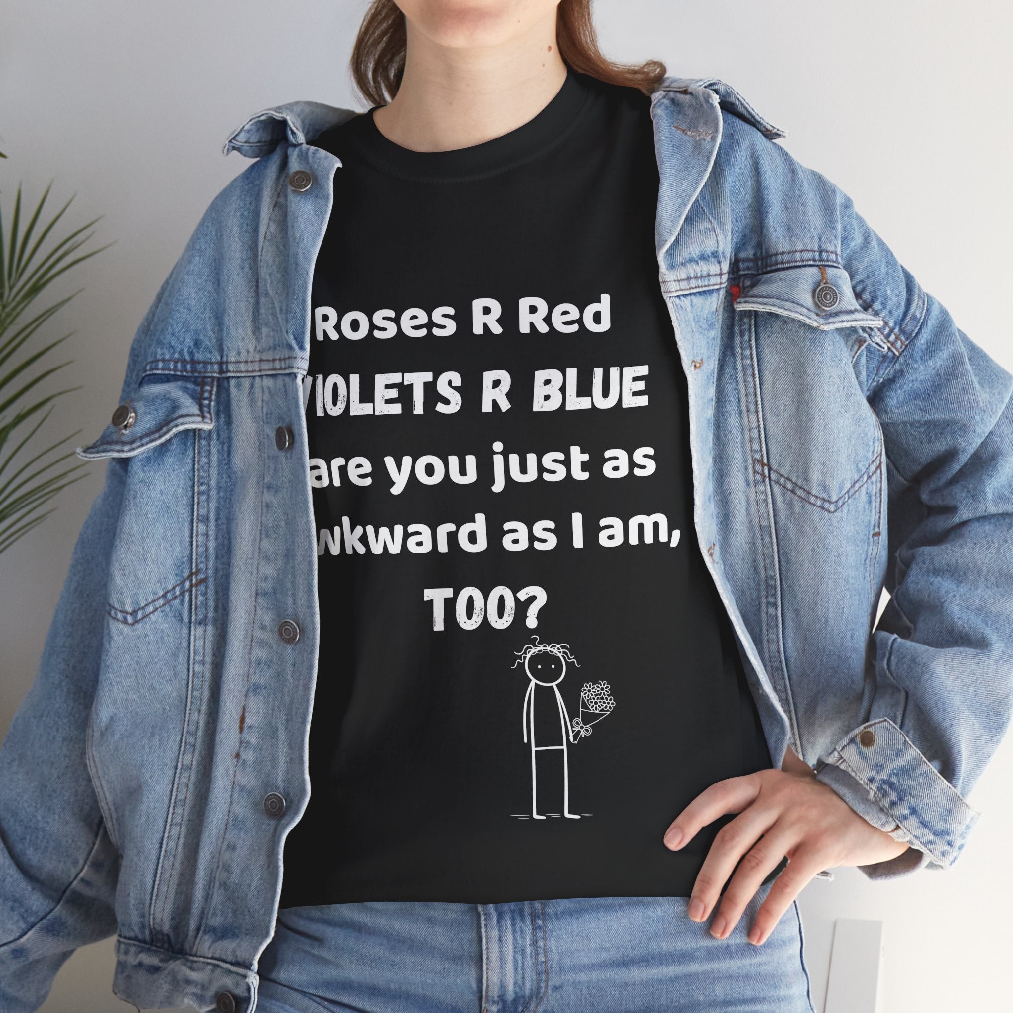 Funny Awkward Love T-Shirt | Roses R Red Violets R Blue Te
