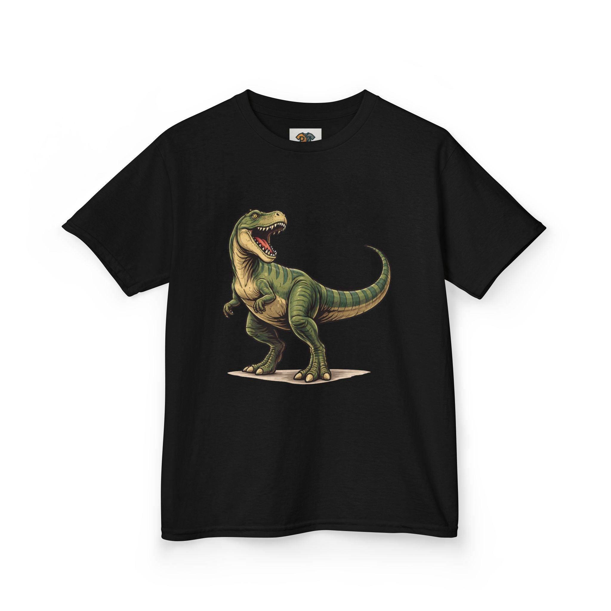 Kids Roaring T‑Rex Dinosaur Tee — Vintage Style Dino Shirt for Boys & Girls