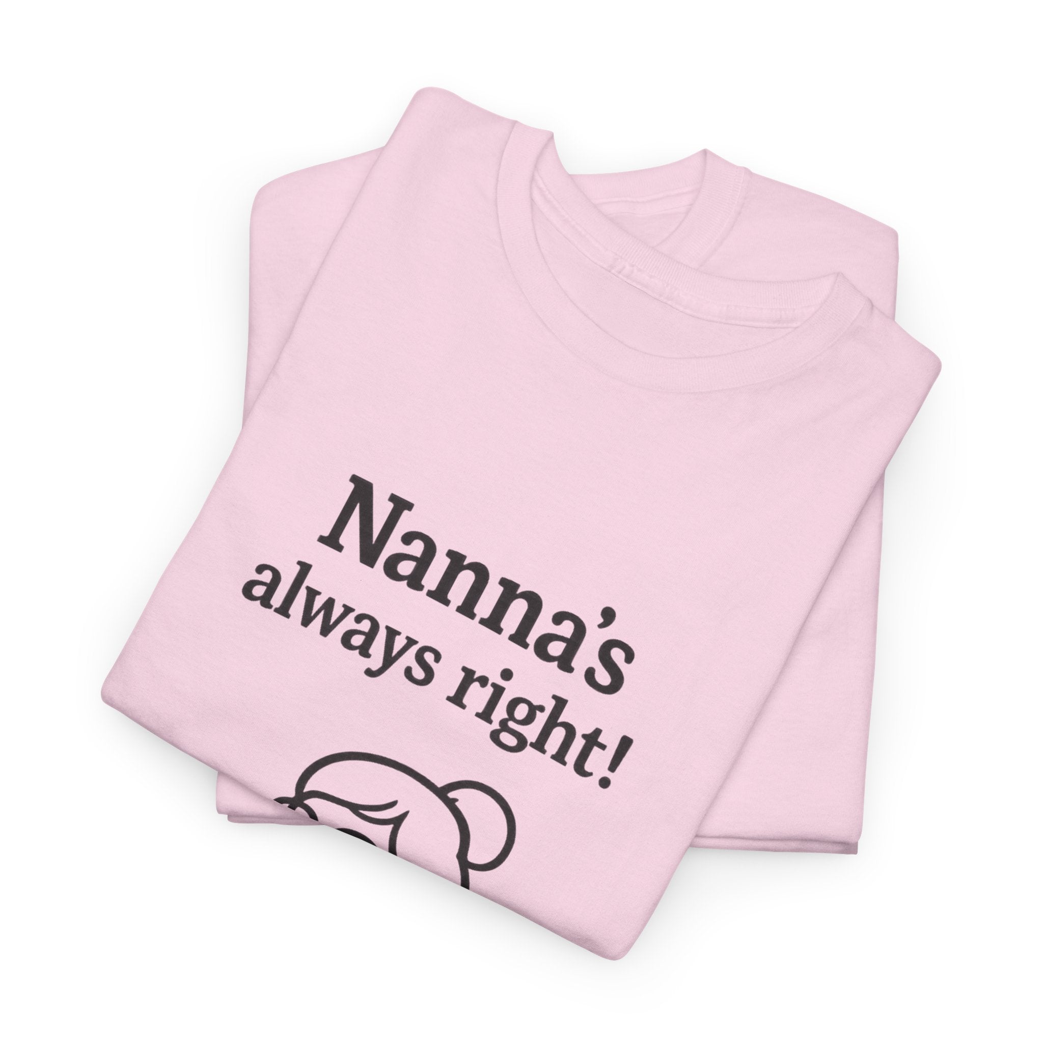Nanna’s Always Right Shirt, Funny Grandma Graphic T-Shirt