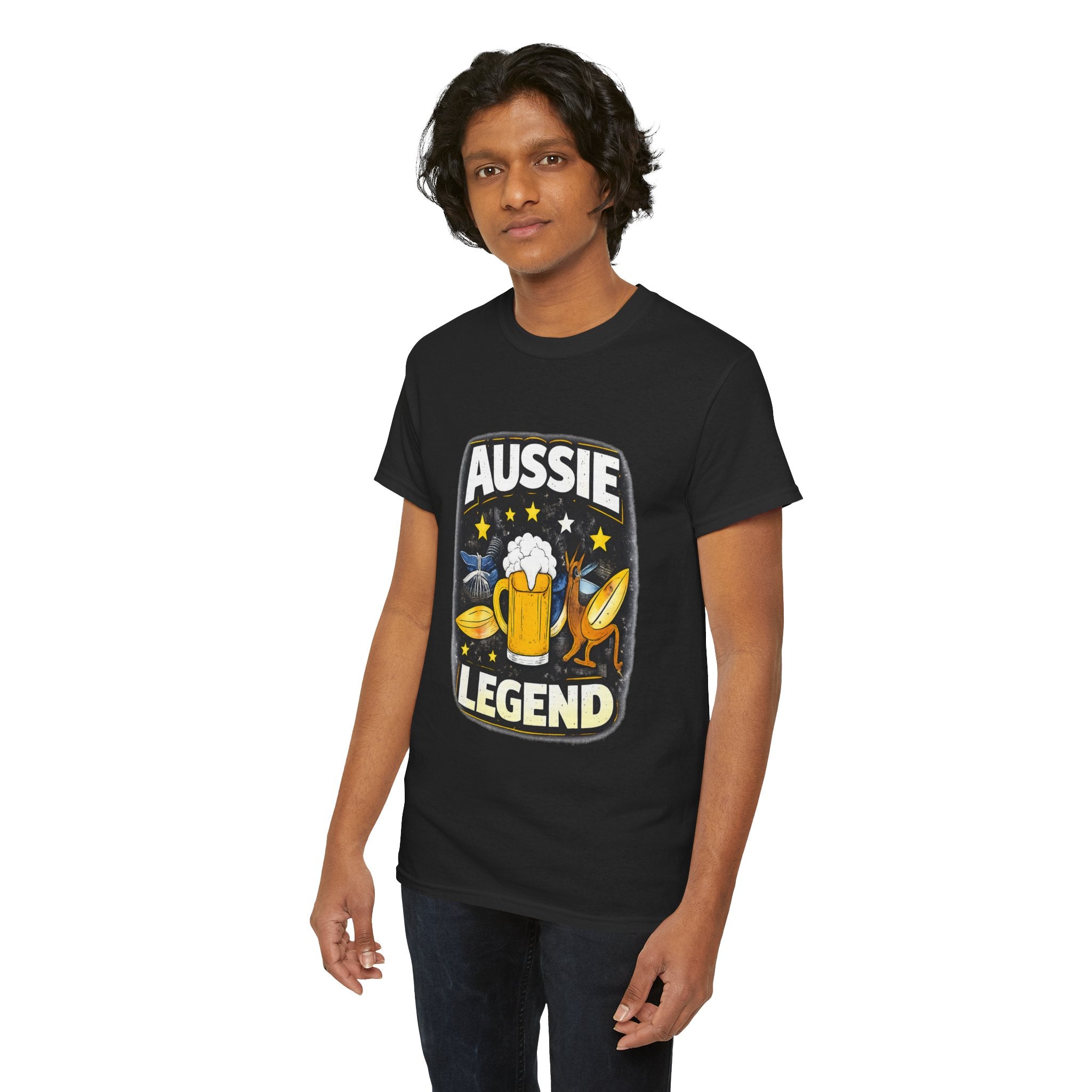 Aussie Legend T-Shirt – Beer & Surf Retro Graphic Tee