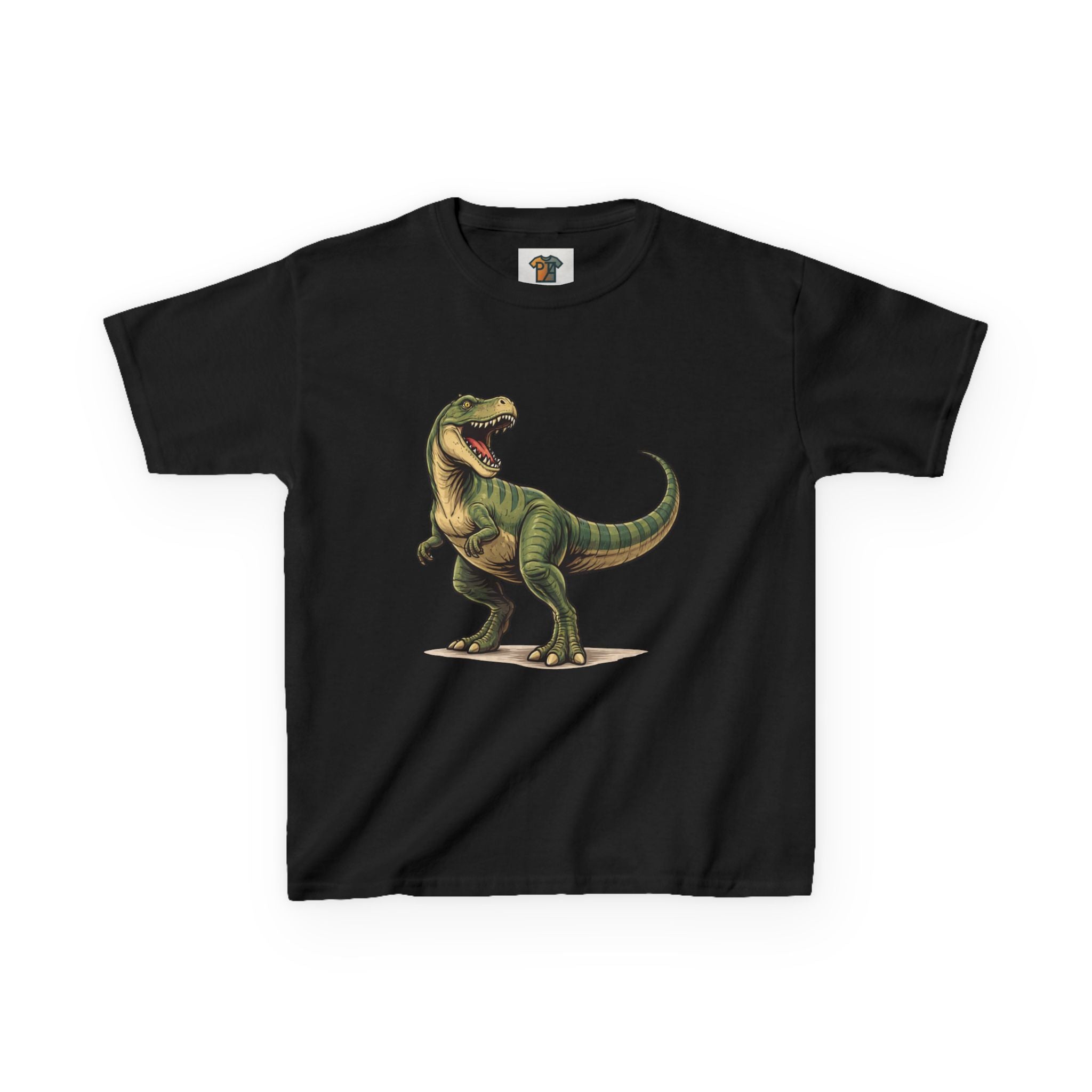 Kids Roaring T‑Rex Dinosaur Tee — Vintage Style Dino Shirt for Boys & Girls
