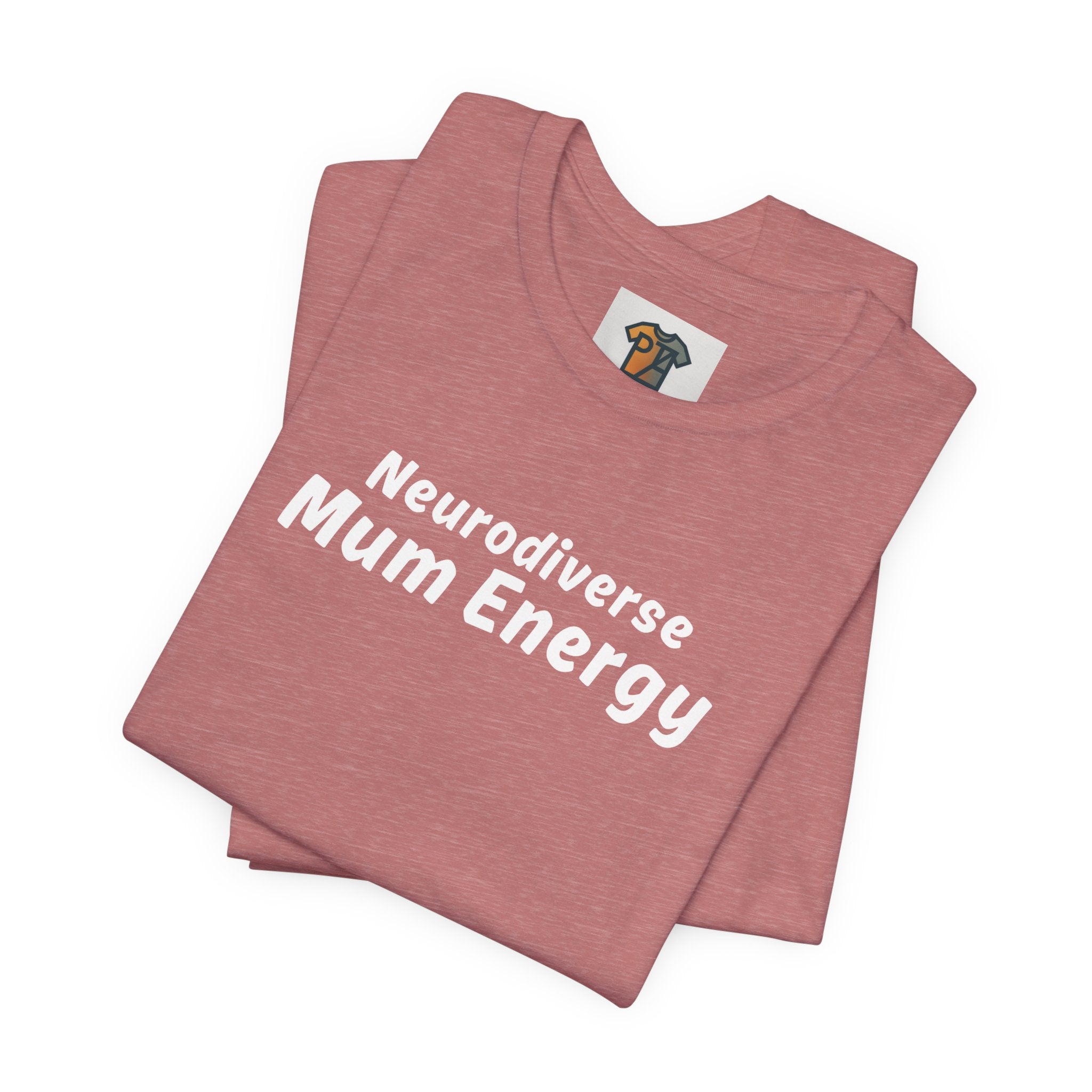 Neurodiverse Mum Energy T-Shirt – Minimalist Graphic Tee for ADHD & Neurodivergent Mums