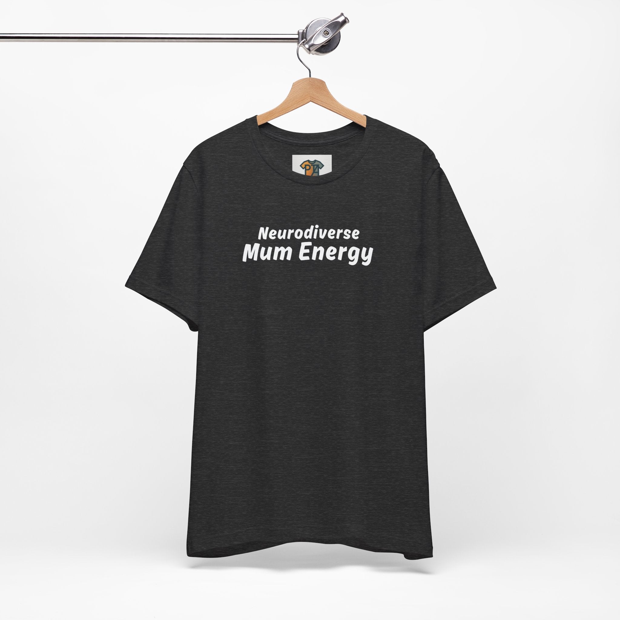 Neurodiverse Mum Energy T-Shirt – Minimalist Graphic Tee for ADHD & Neurodivergent Mums